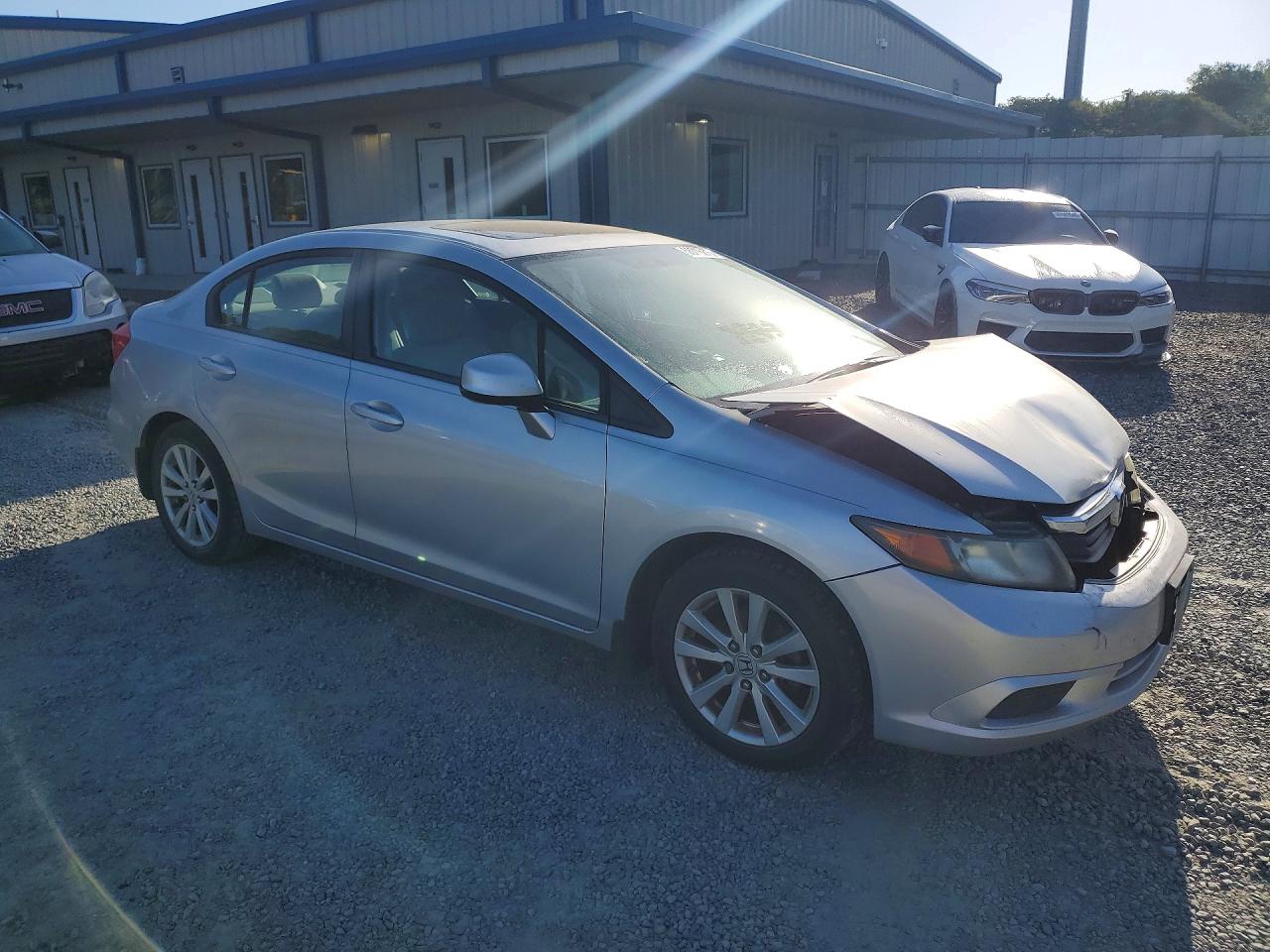 2012 Honda Civic Exl Silver vin: 2HGFB2F96CH552206