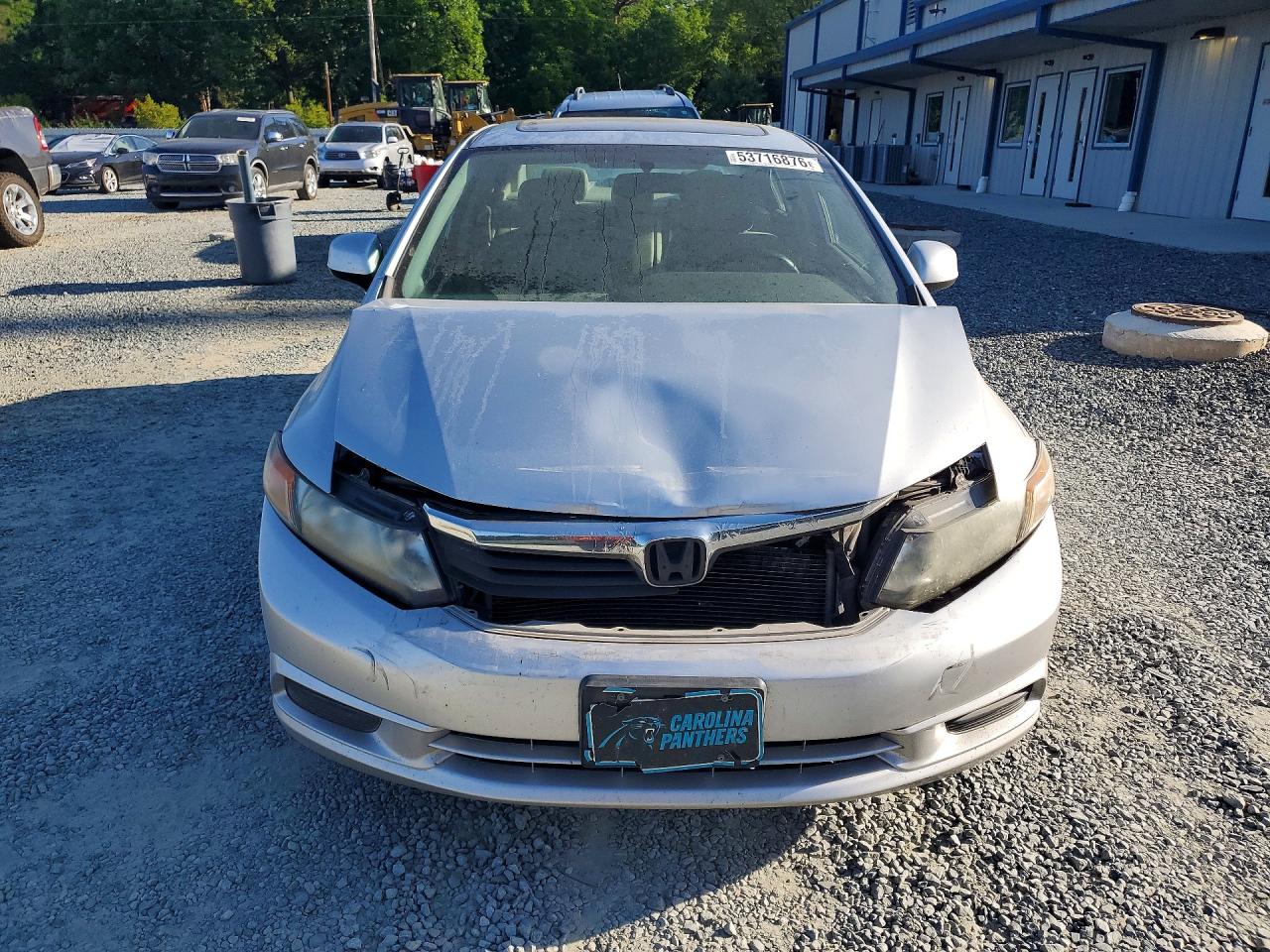 2012 Honda Civic Exl Silver vin: 2HGFB2F96CH552206