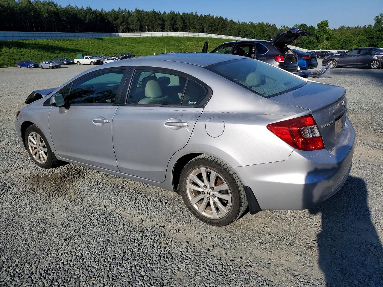 2012 Honda Civic Exl Silver vin: 2HGFB2F96CH552206