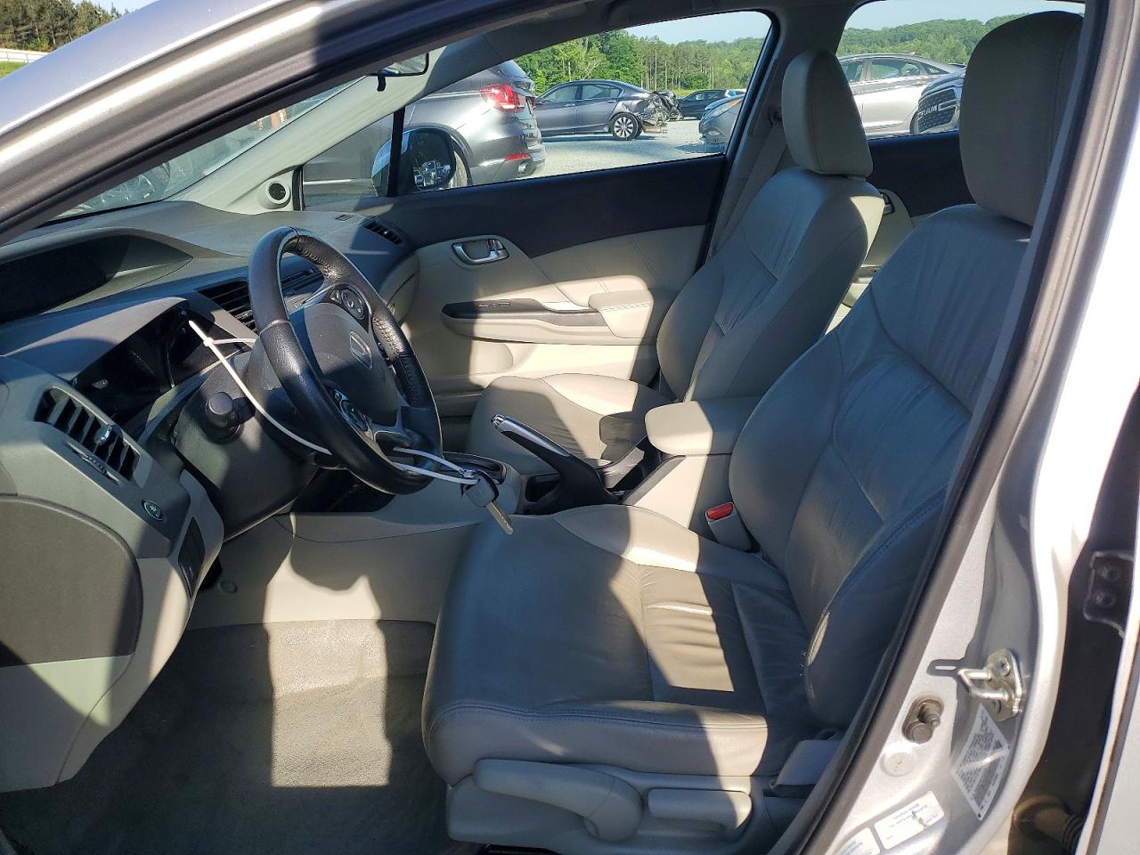 2012 Honda Civic Exl Silver vin: 2HGFB2F96CH552206