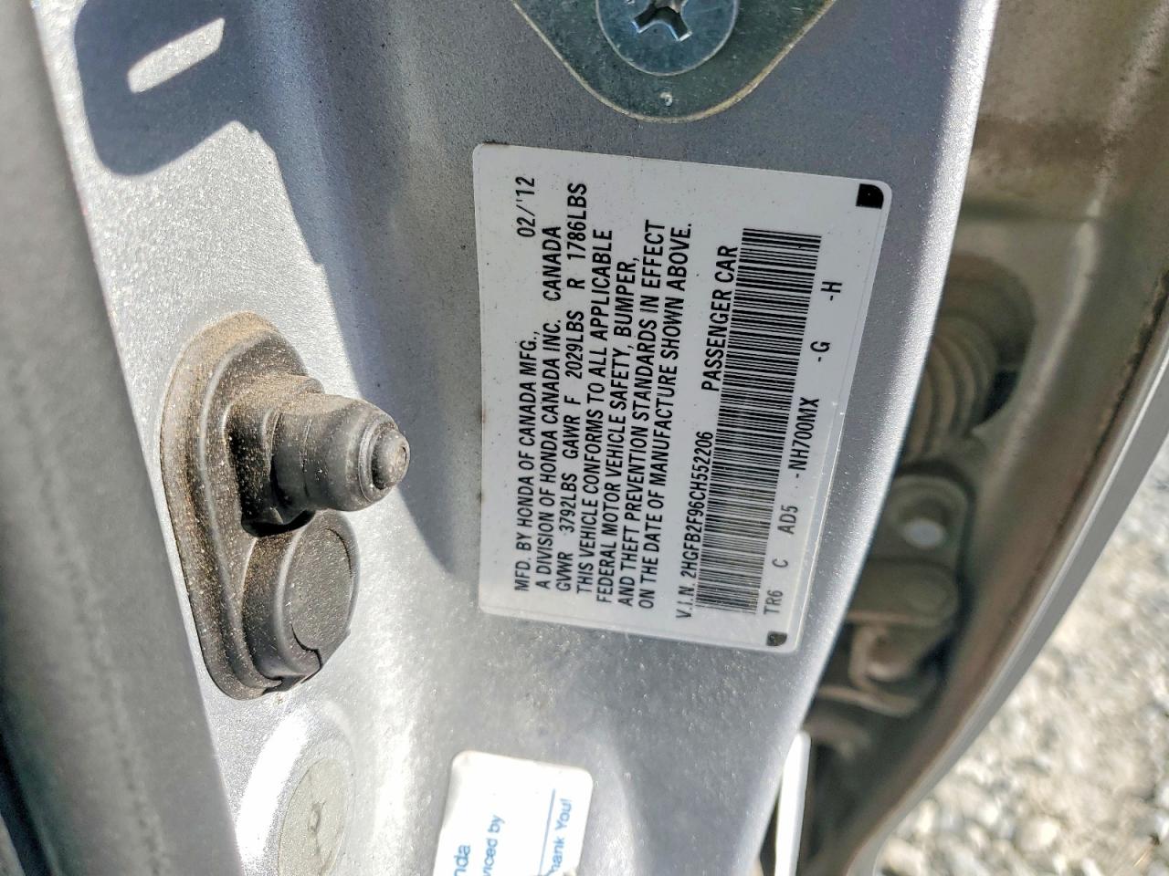 2012 Honda Civic Exl Silver vin: 2HGFB2F96CH552206