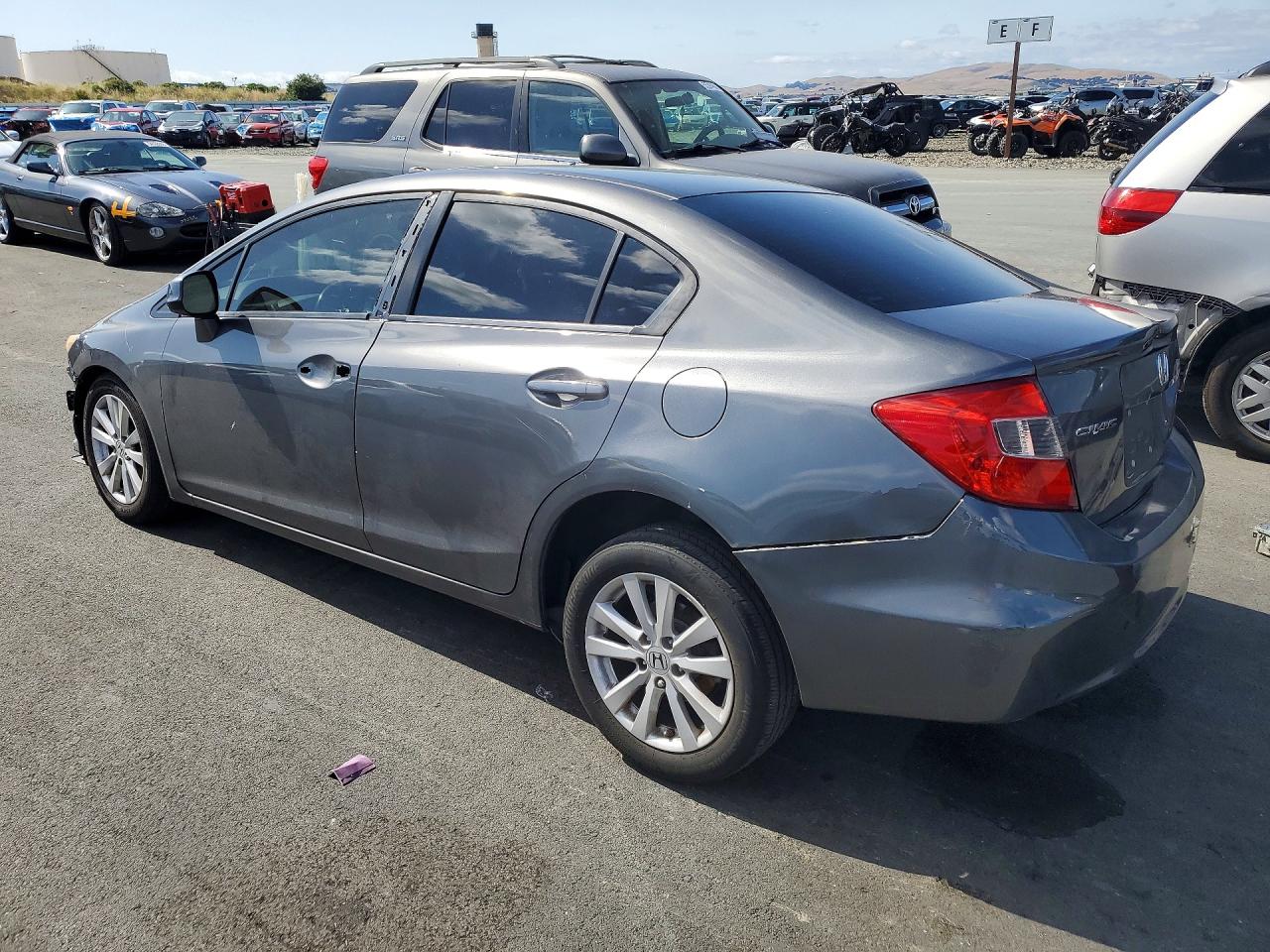 2012 Honda Civic Exl Charcoal vin: 2HGFB2F96CH596125