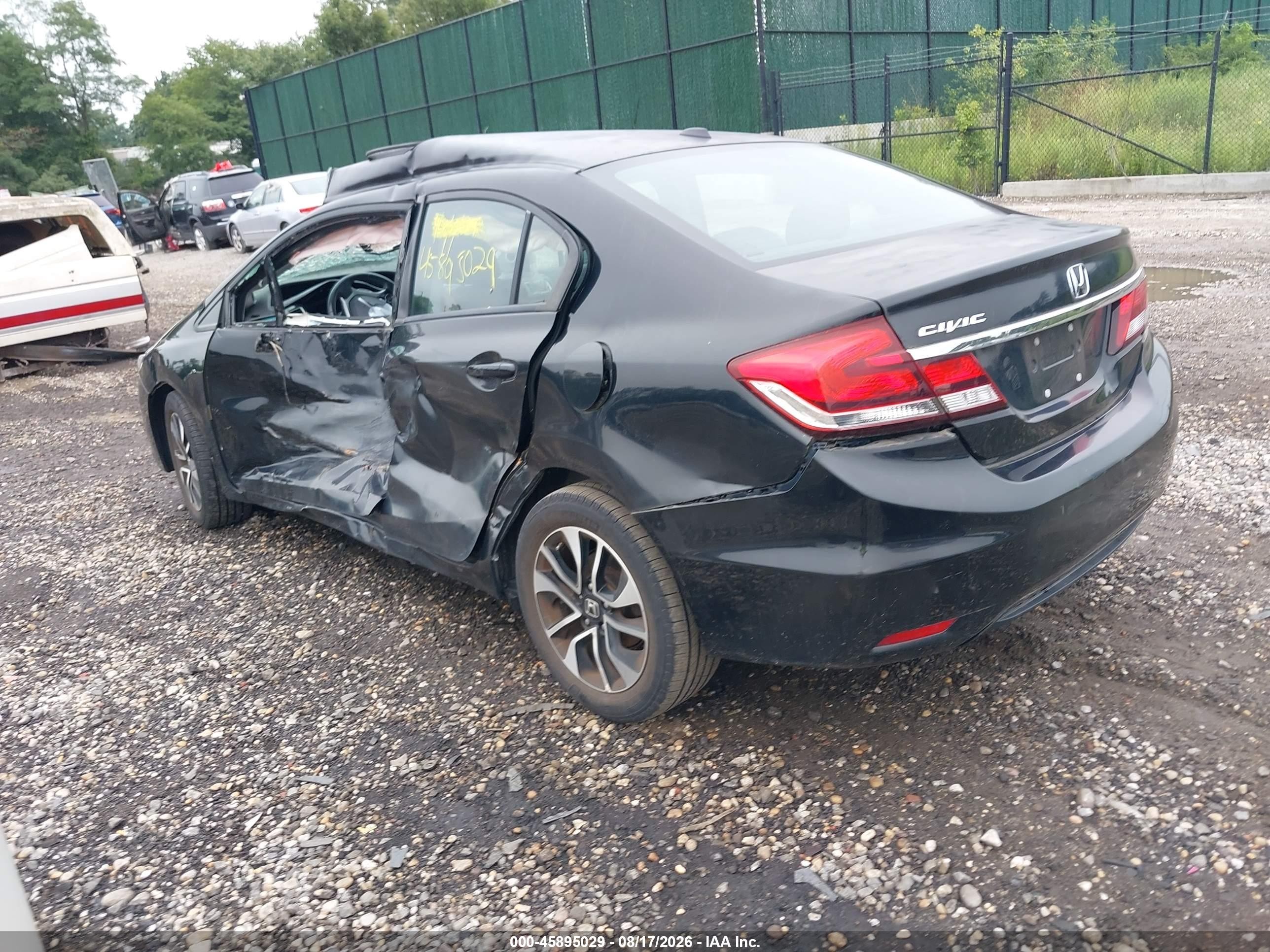2013 Honda Civic Ex-l Black vin: 2HGFB2F96DH511995