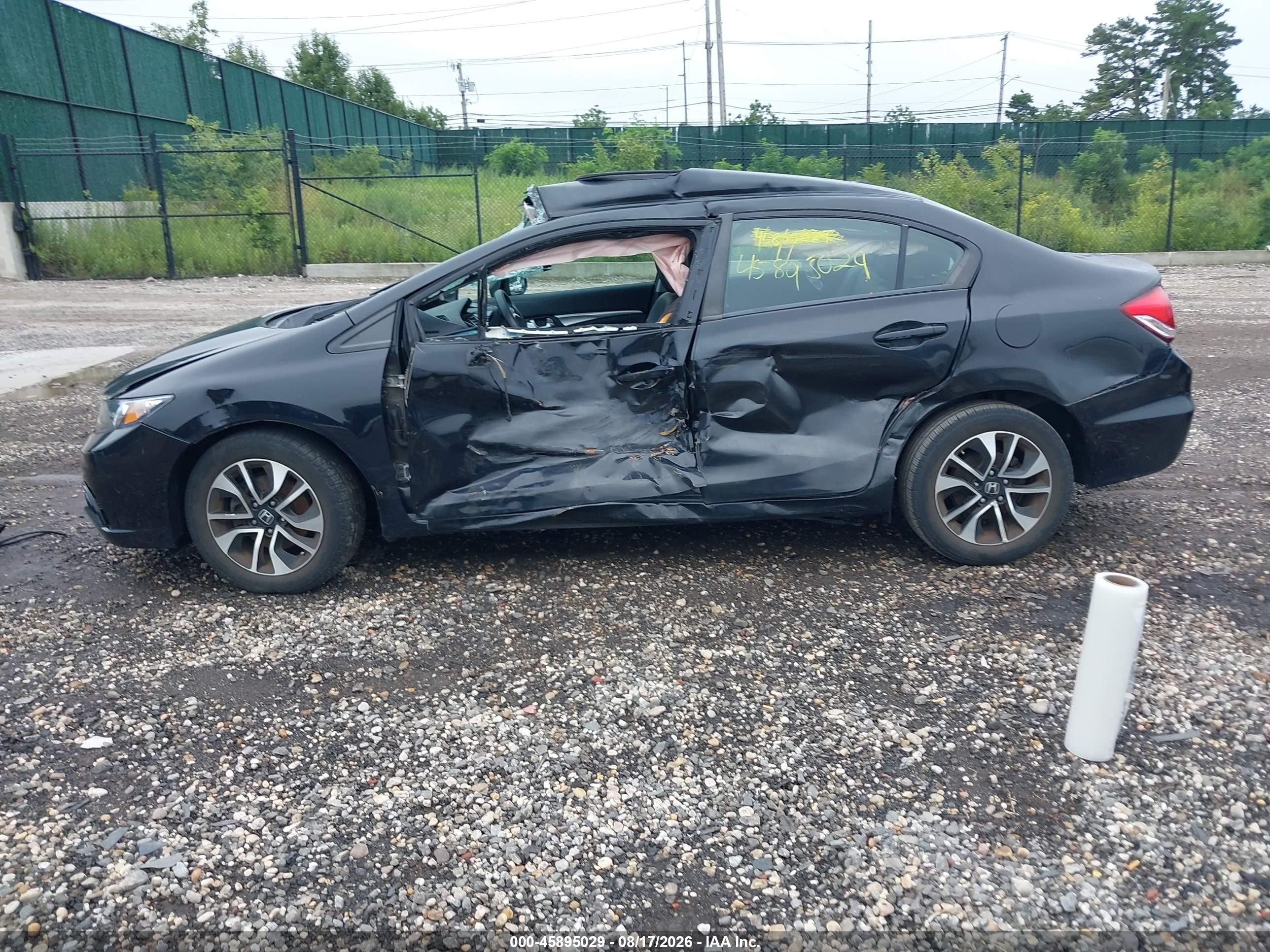 2013 Honda Civic Ex-l Black vin: 2HGFB2F96DH511995