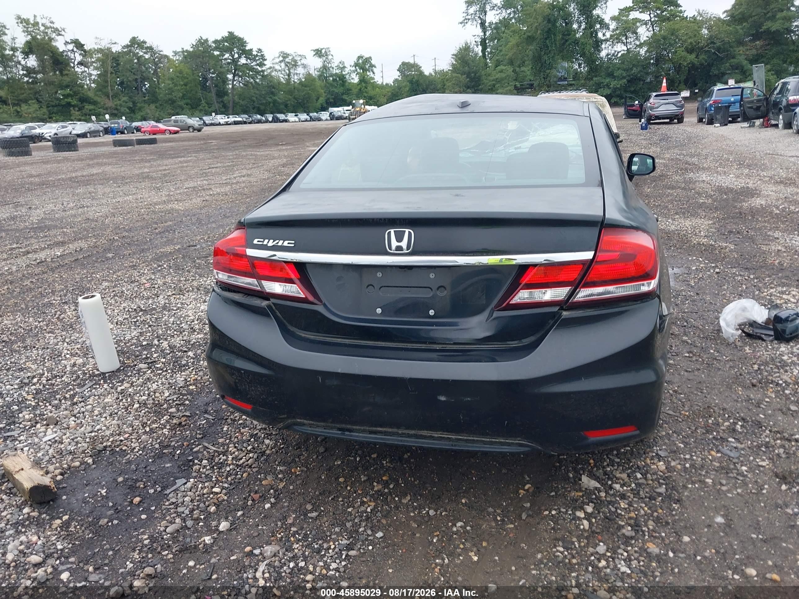 2013 Honda Civic Ex-l Black vin: 2HGFB2F96DH511995
