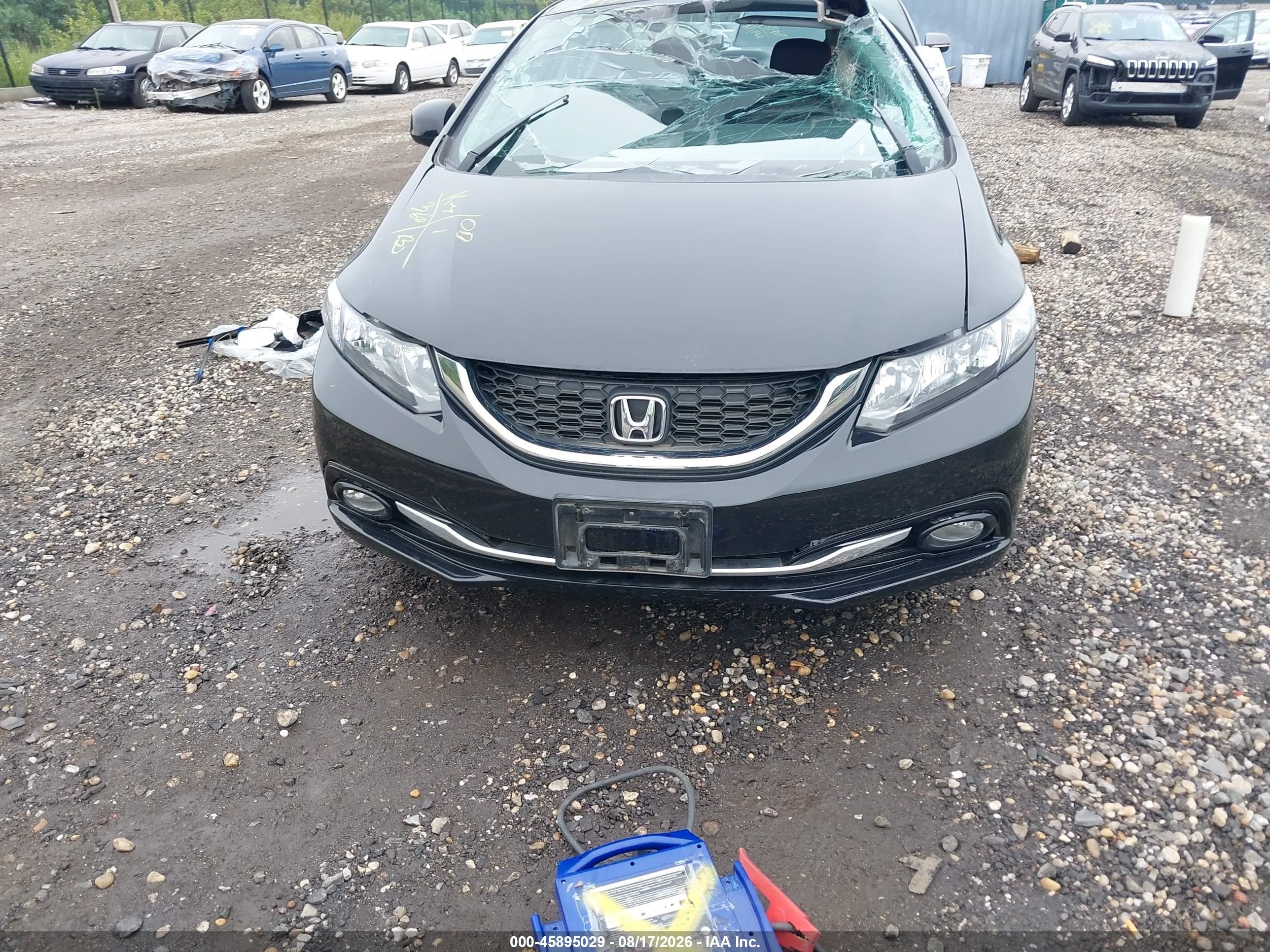 2013 Honda Civic Ex-l Black vin: 2HGFB2F96DH511995