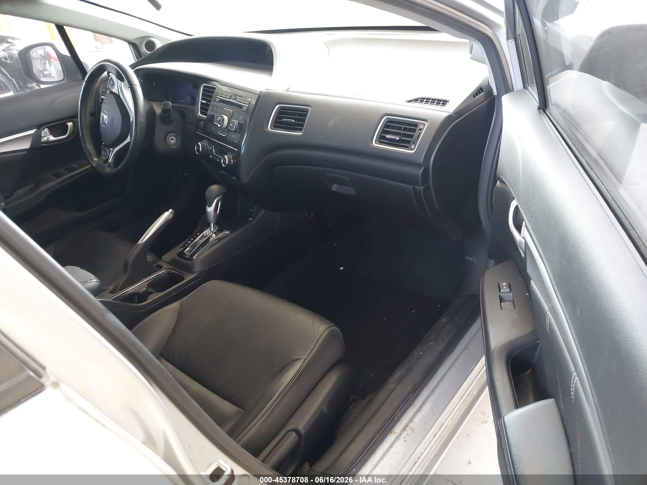 2013 Honda Civic Ex-l Silver vin: 2HGFB2F96DH518509