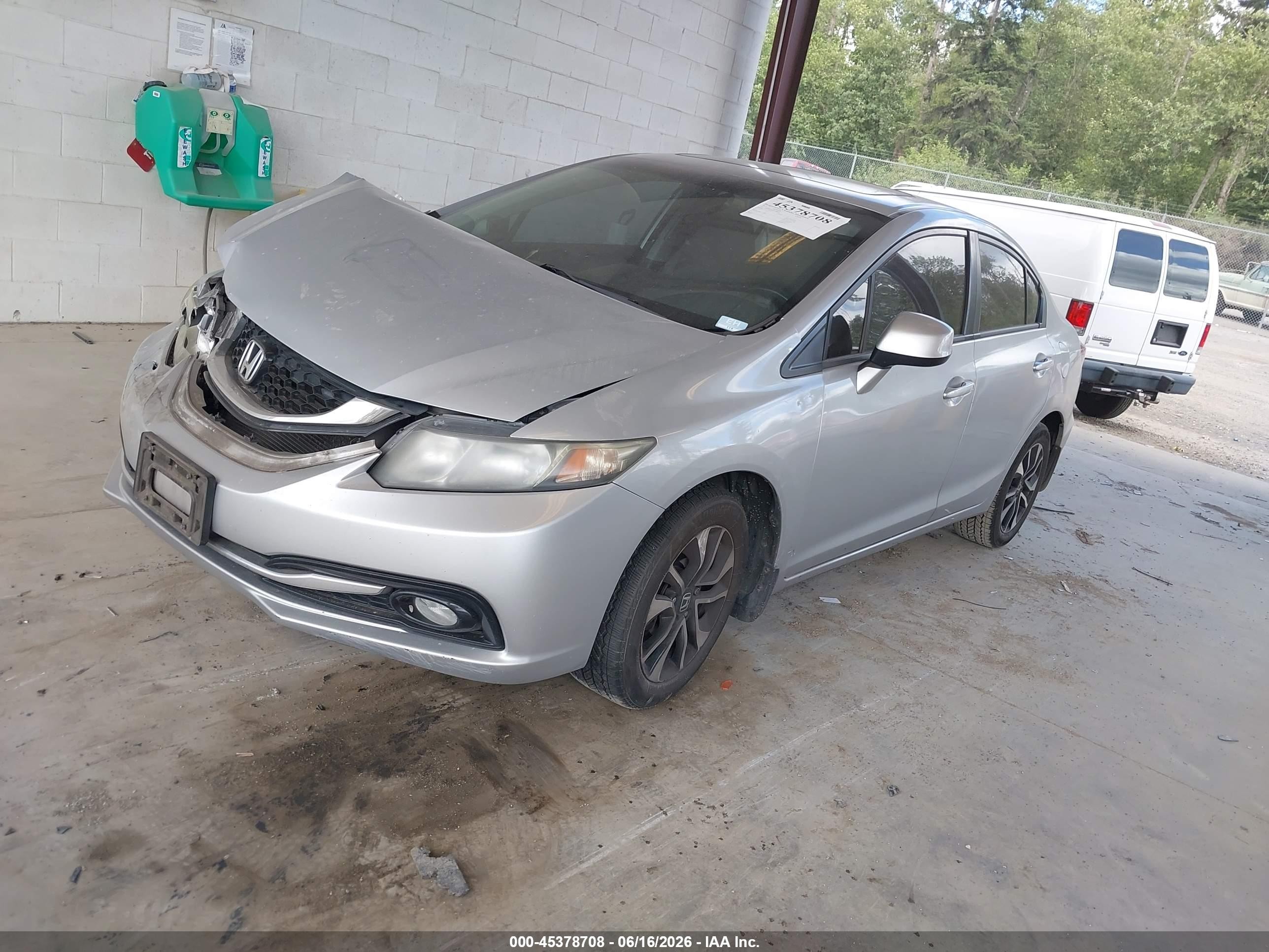 2013 Honda Civic Ex-l Silver vin: 2HGFB2F96DH518509