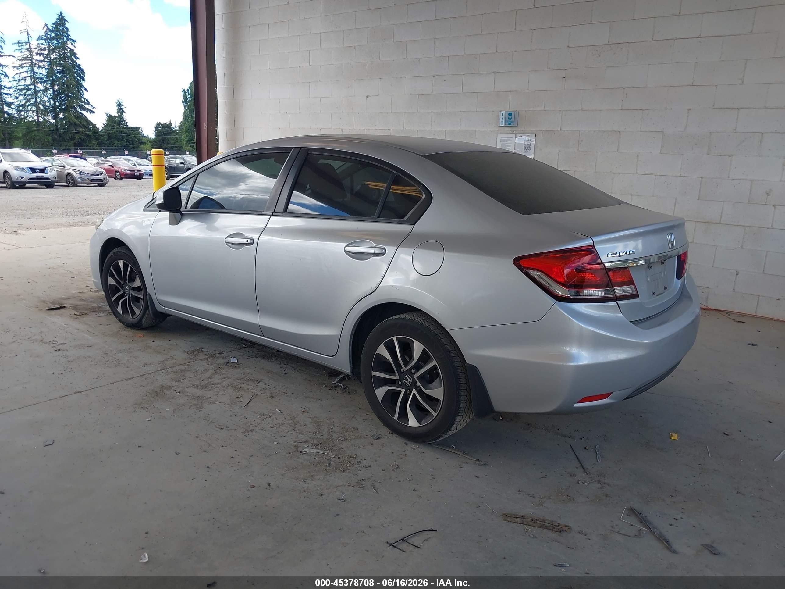 2013 Honda Civic Ex-l Silver vin: 2HGFB2F96DH518509