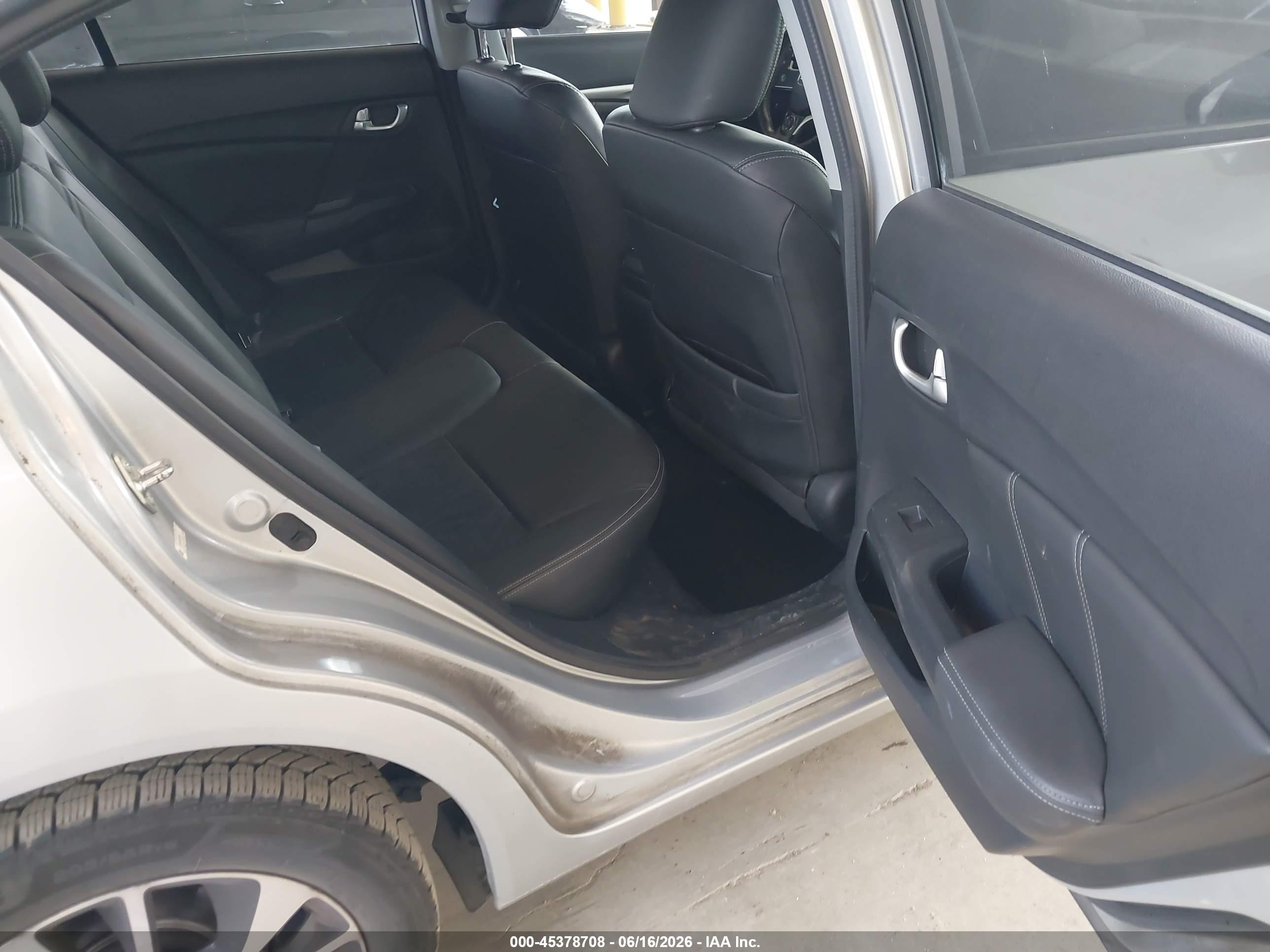 2013 Honda Civic Ex-l Silver vin: 2HGFB2F96DH518509