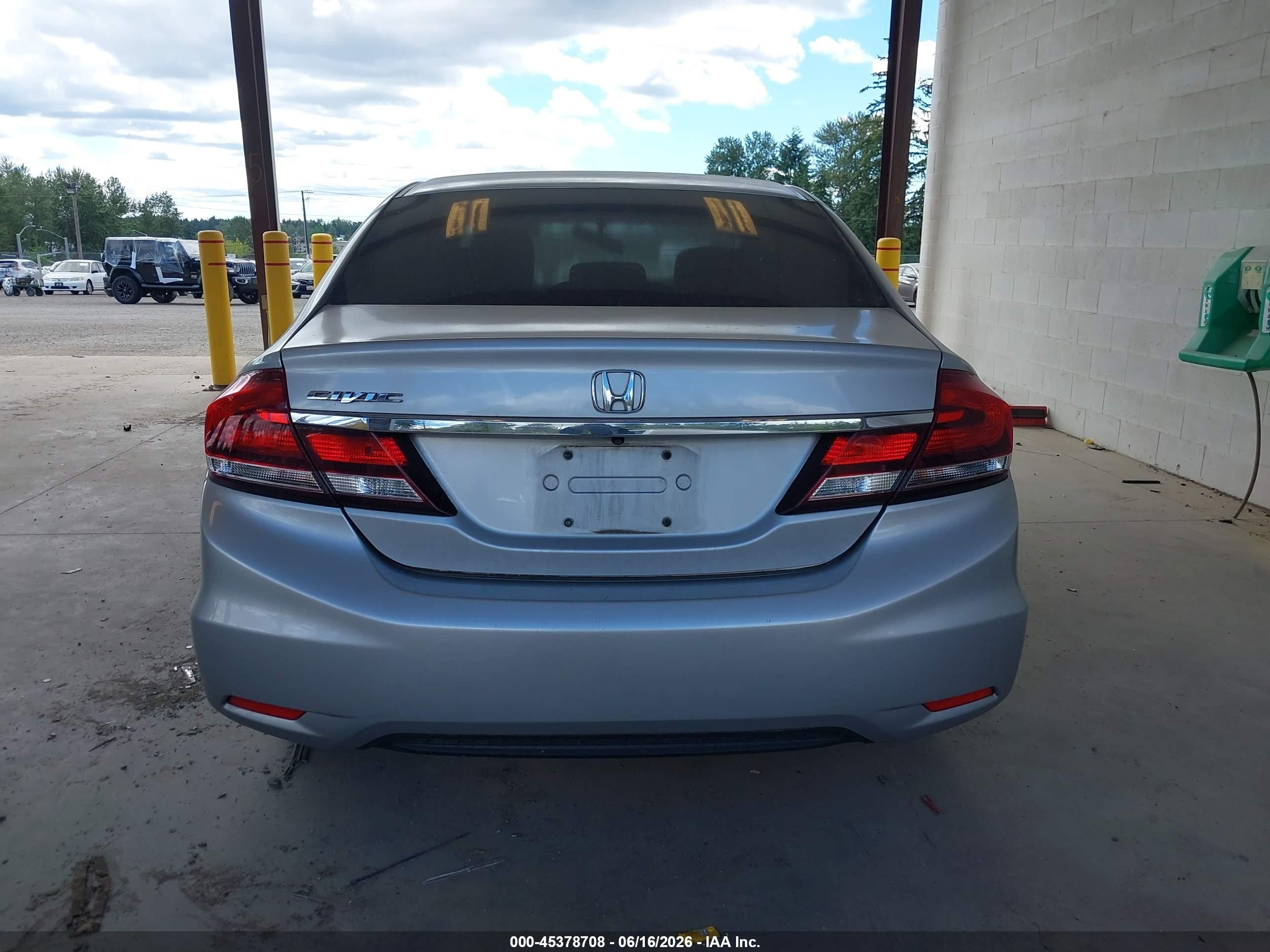 2013 Honda Civic Ex-l Silver vin: 2HGFB2F96DH518509