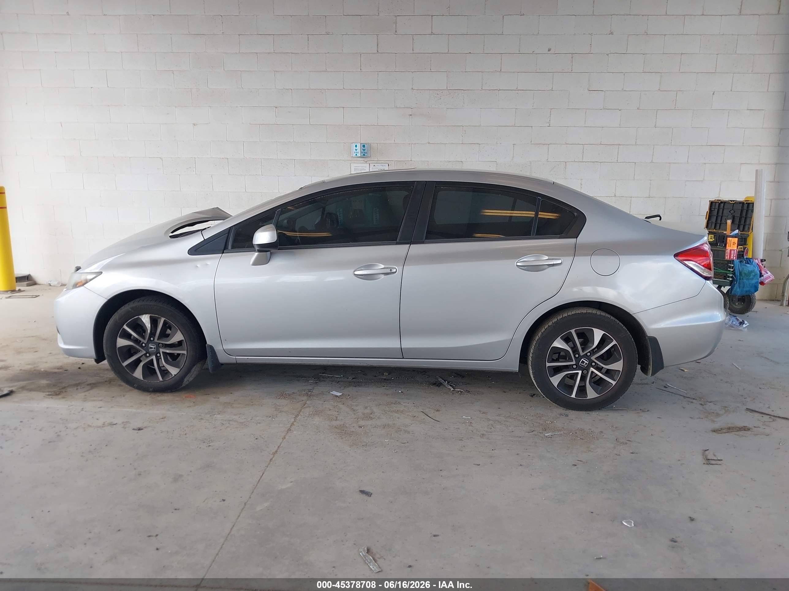 2013 Honda Civic Ex-l Silver vin: 2HGFB2F96DH518509