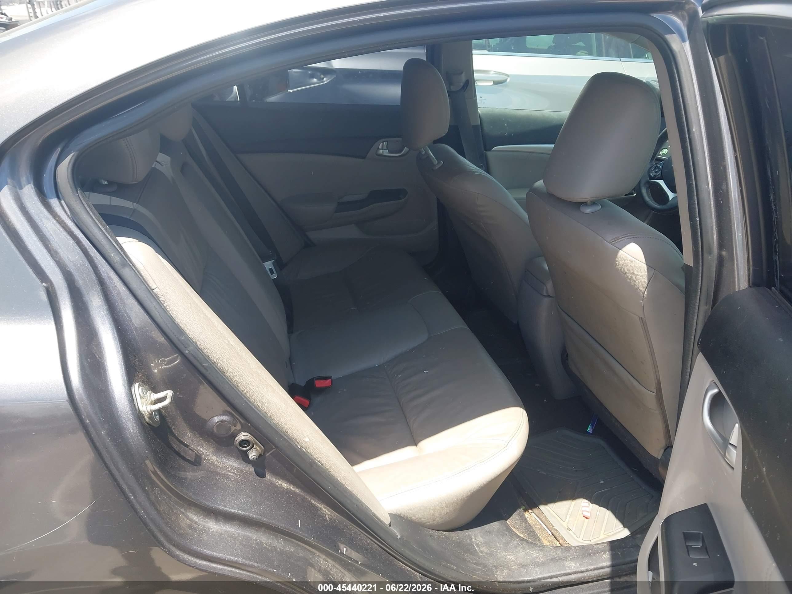 2015 Honda Civic Ex-l Gray vin: 2HGFB2F96FH506430