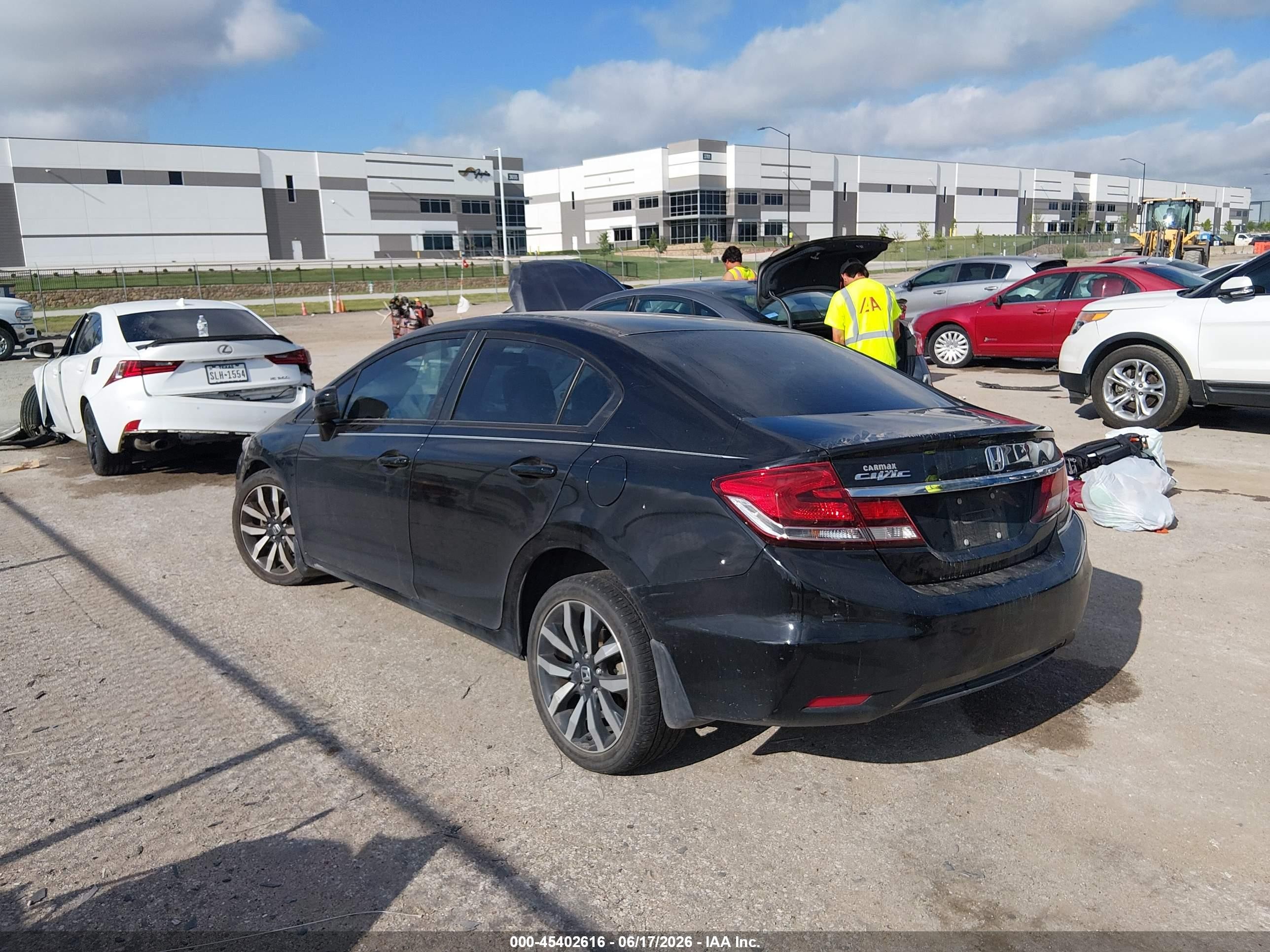 2015 Honda Civic Ex-l Black vin: 2HGFB2F96FH517752