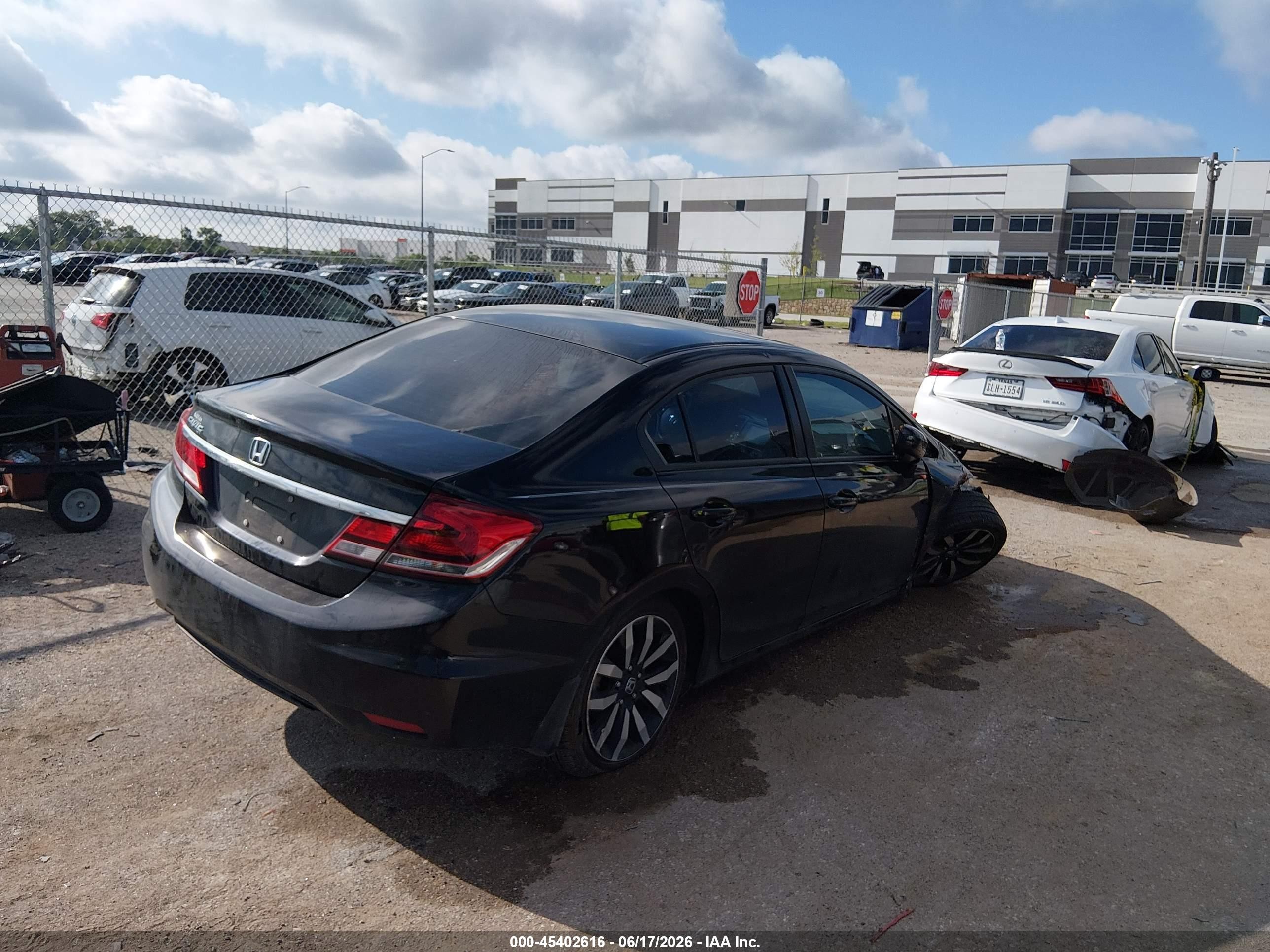 2015 Honda Civic Ex-l Black vin: 2HGFB2F96FH517752