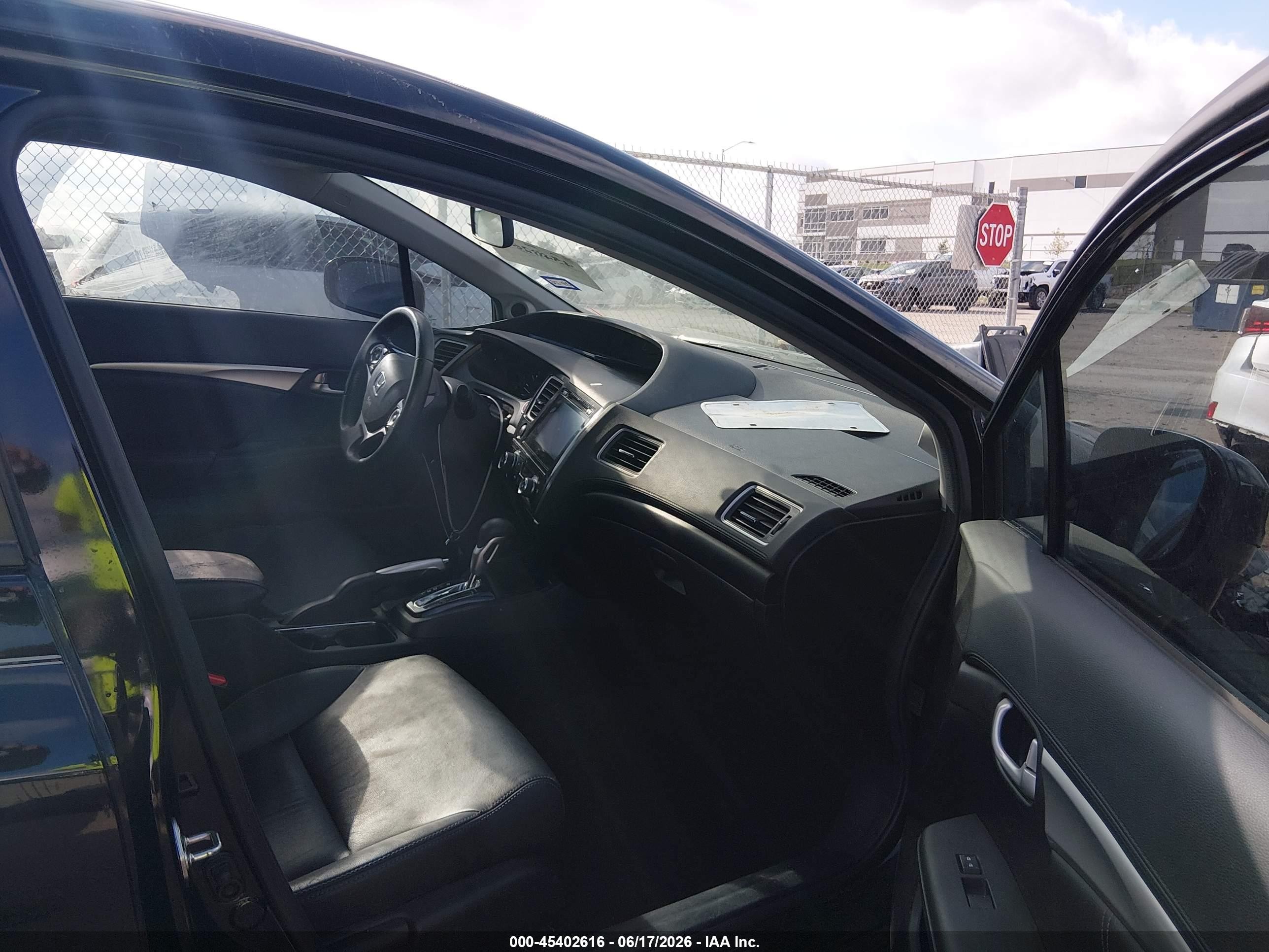 2015 Honda Civic Ex-l Black vin: 2HGFB2F96FH517752