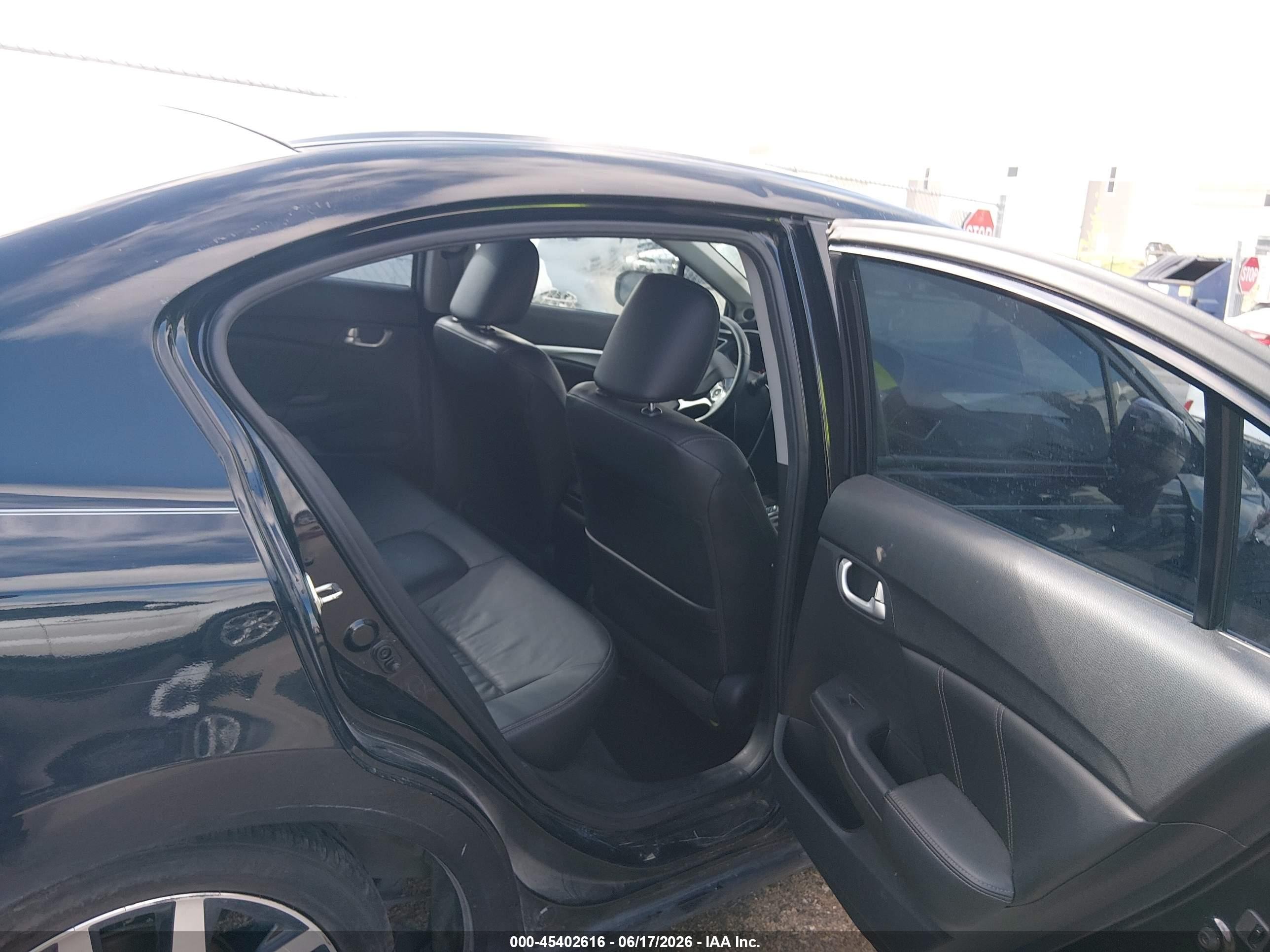 2015 Honda Civic Ex-l Black vin: 2HGFB2F96FH517752