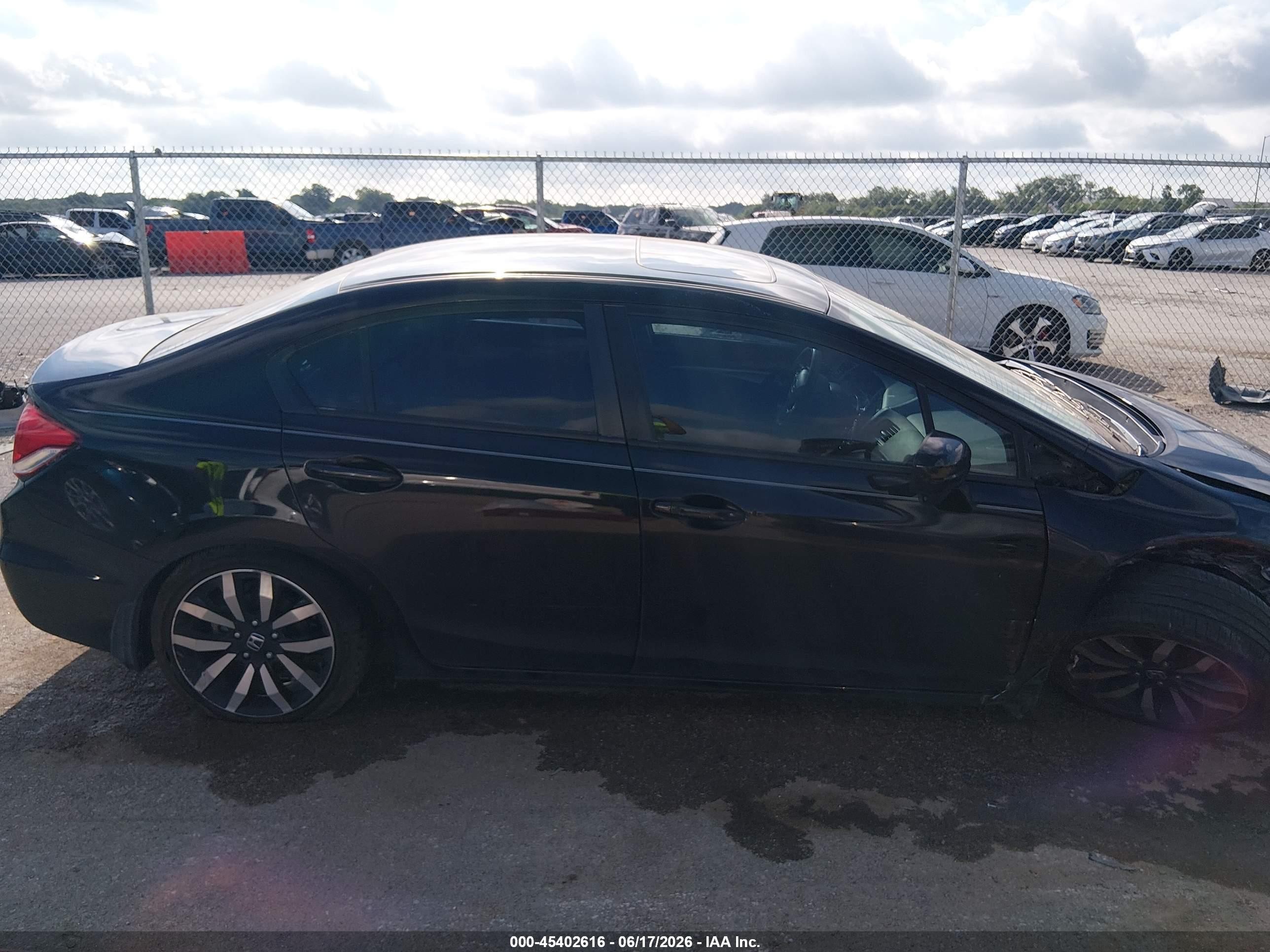 2015 Honda Civic Ex-l Black vin: 2HGFB2F96FH517752