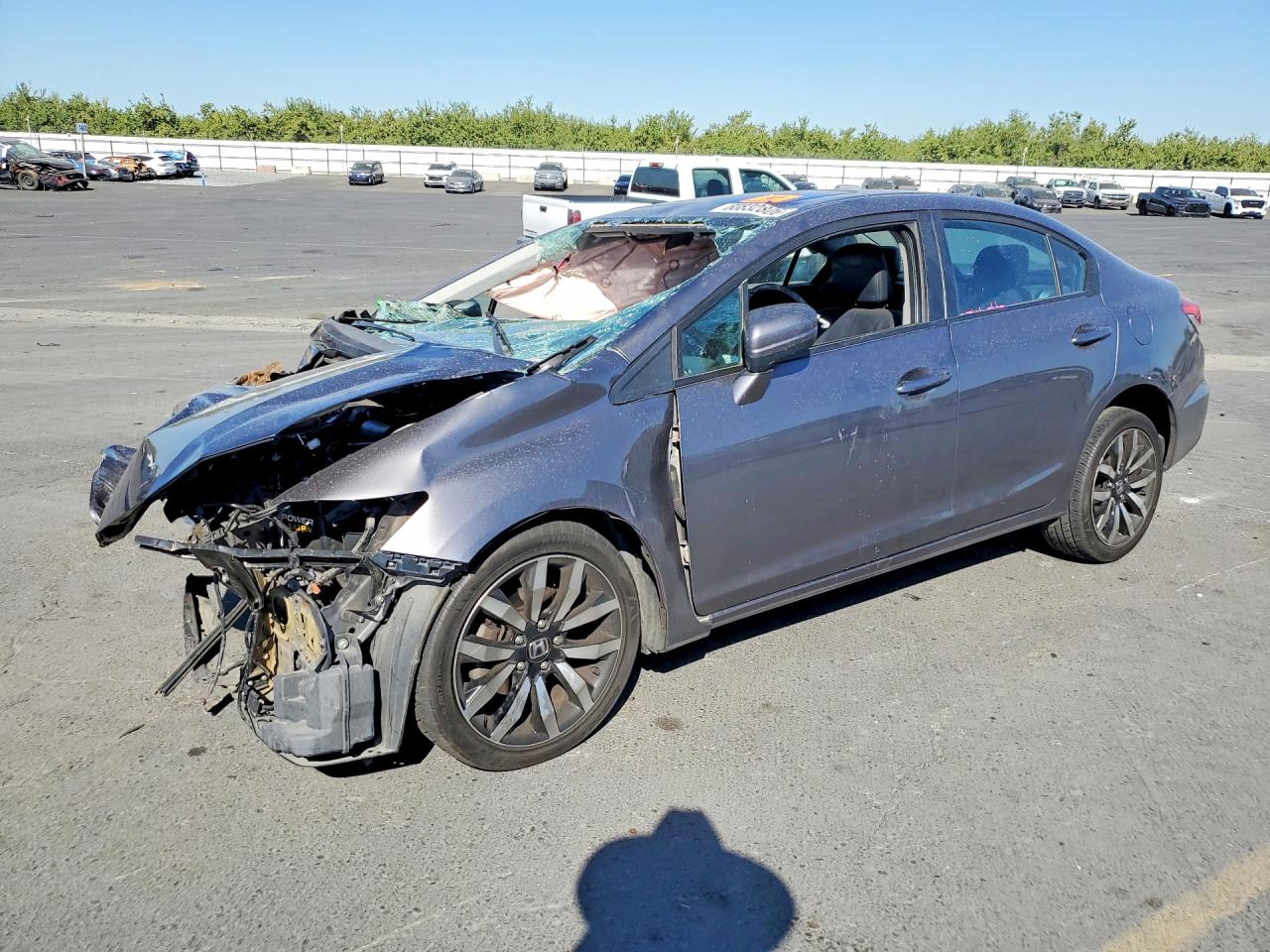 2015 Honda Civic Exl Charcoal vin: 2HGFB2F96FH529495