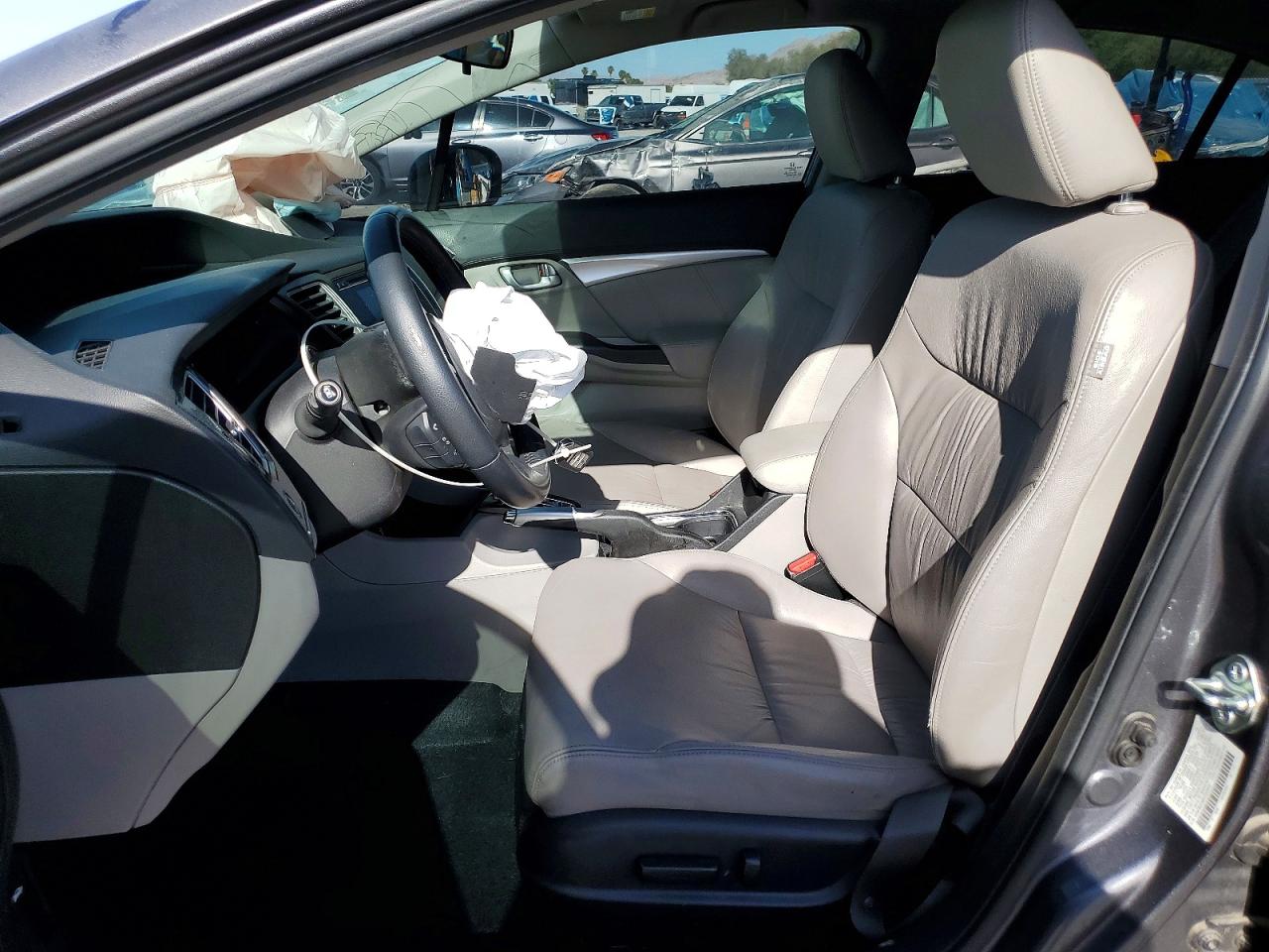 2015 Honda Civic Exl Gray vin: 2HGFB2F96FH549004