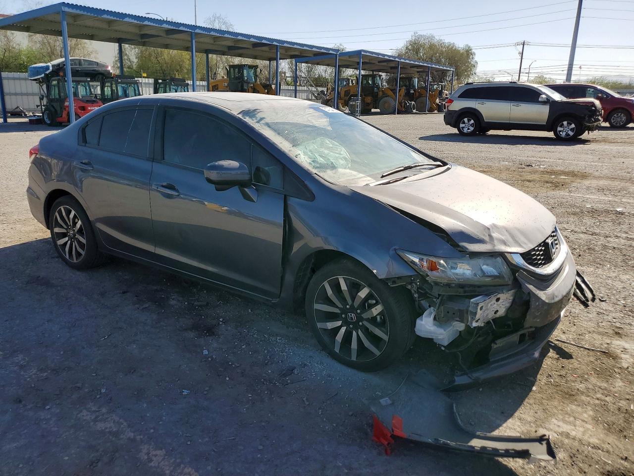 2015 Honda Civic Exl Gray vin: 2HGFB2F96FH549004