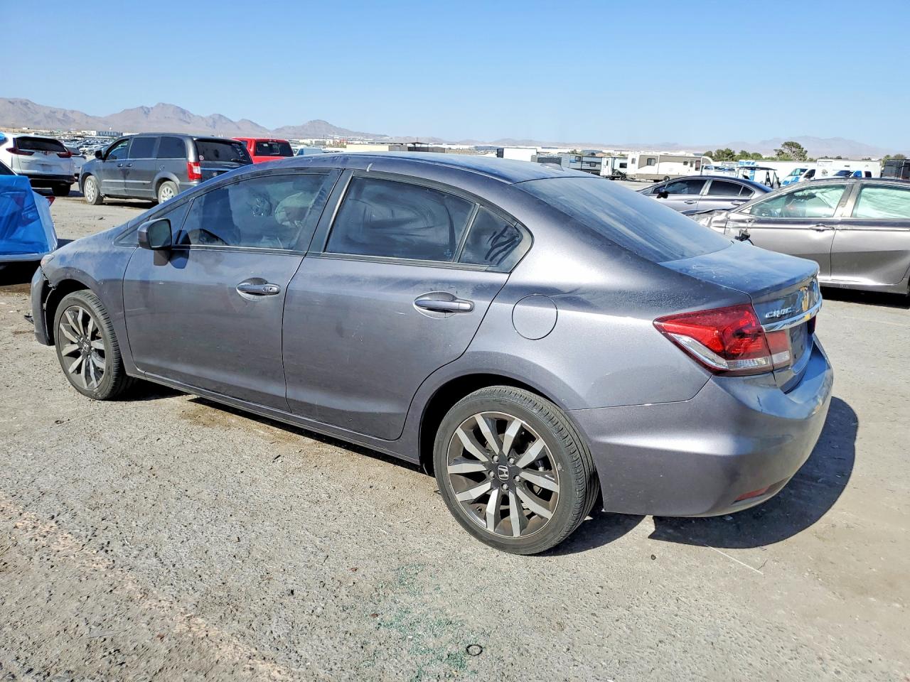 2015 Honda Civic Exl Gray vin: 2HGFB2F96FH549004