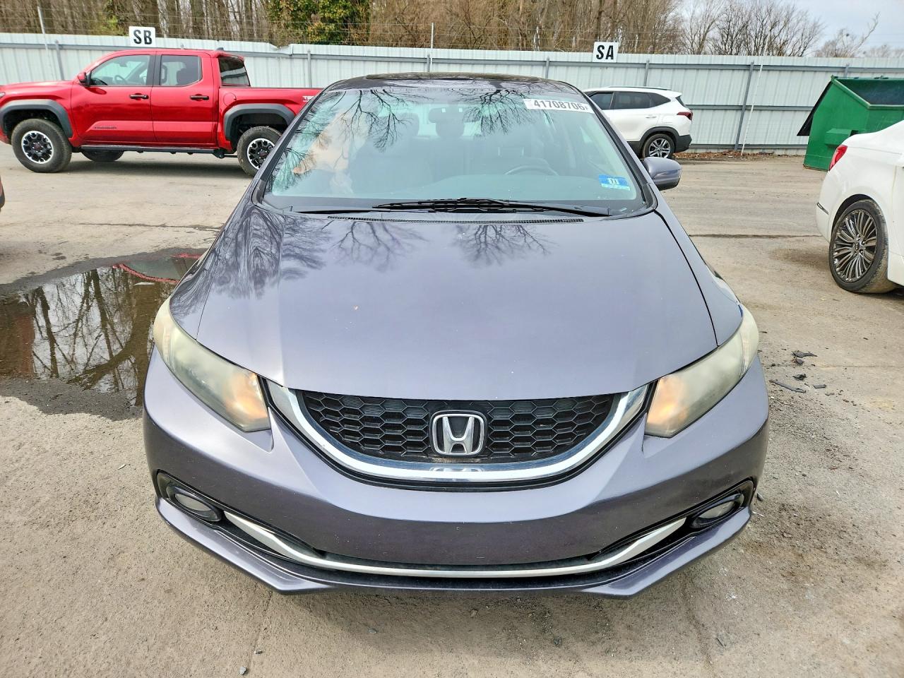 2015 Honda Civic Exl Gray vin: 2HGFB2F96FH553313
