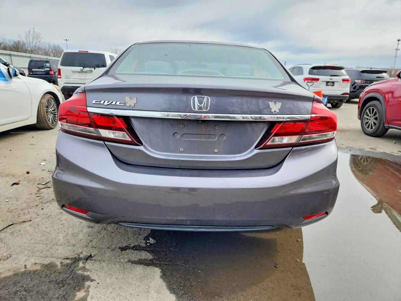 2015 Honda Civic Exl Gray vin: 2HGFB2F96FH553313
