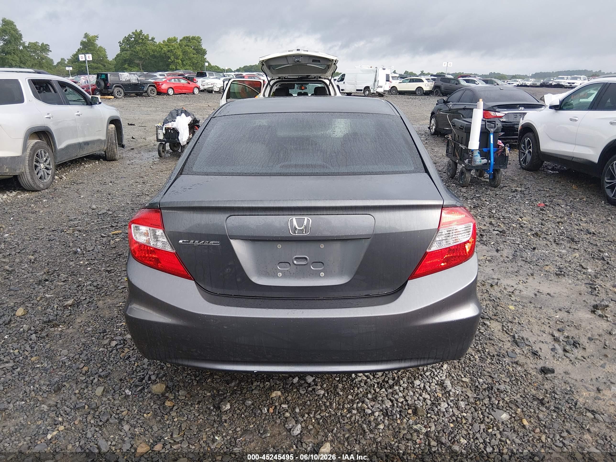 2012 Honda Civic Ex-l Pewter vin: 2HGFB2F97CH523779