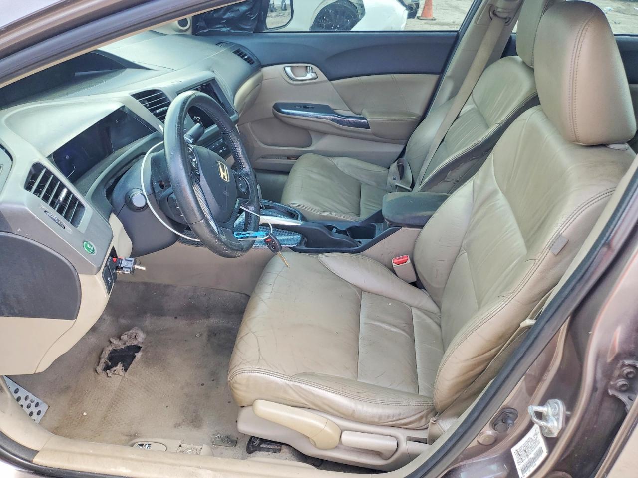 2012 Honda Civic Exl Gray vin: 2HGFB2F97CH525063