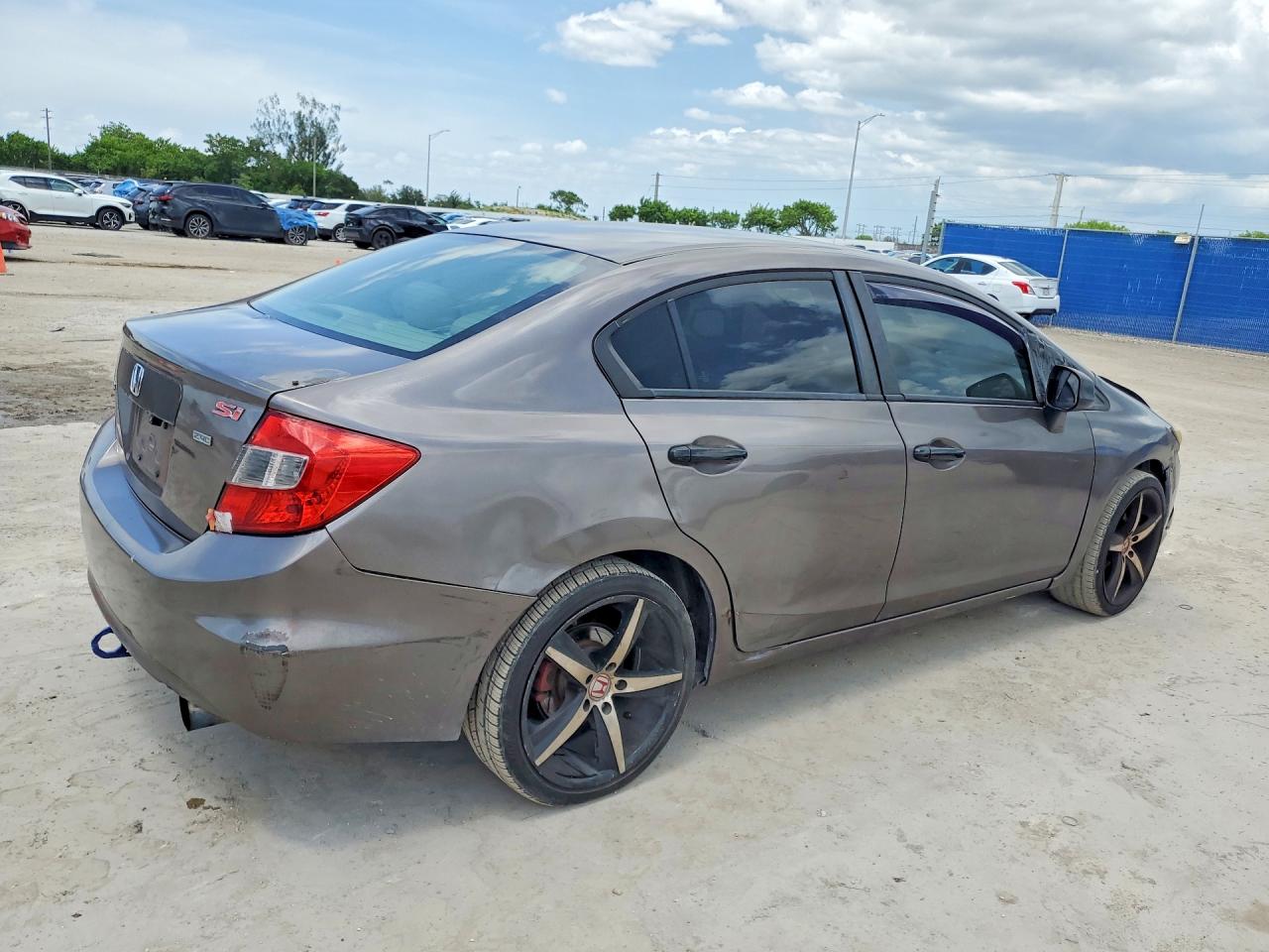 2012 Honda Civic Exl Gray vin: 2HGFB2F97CH525063