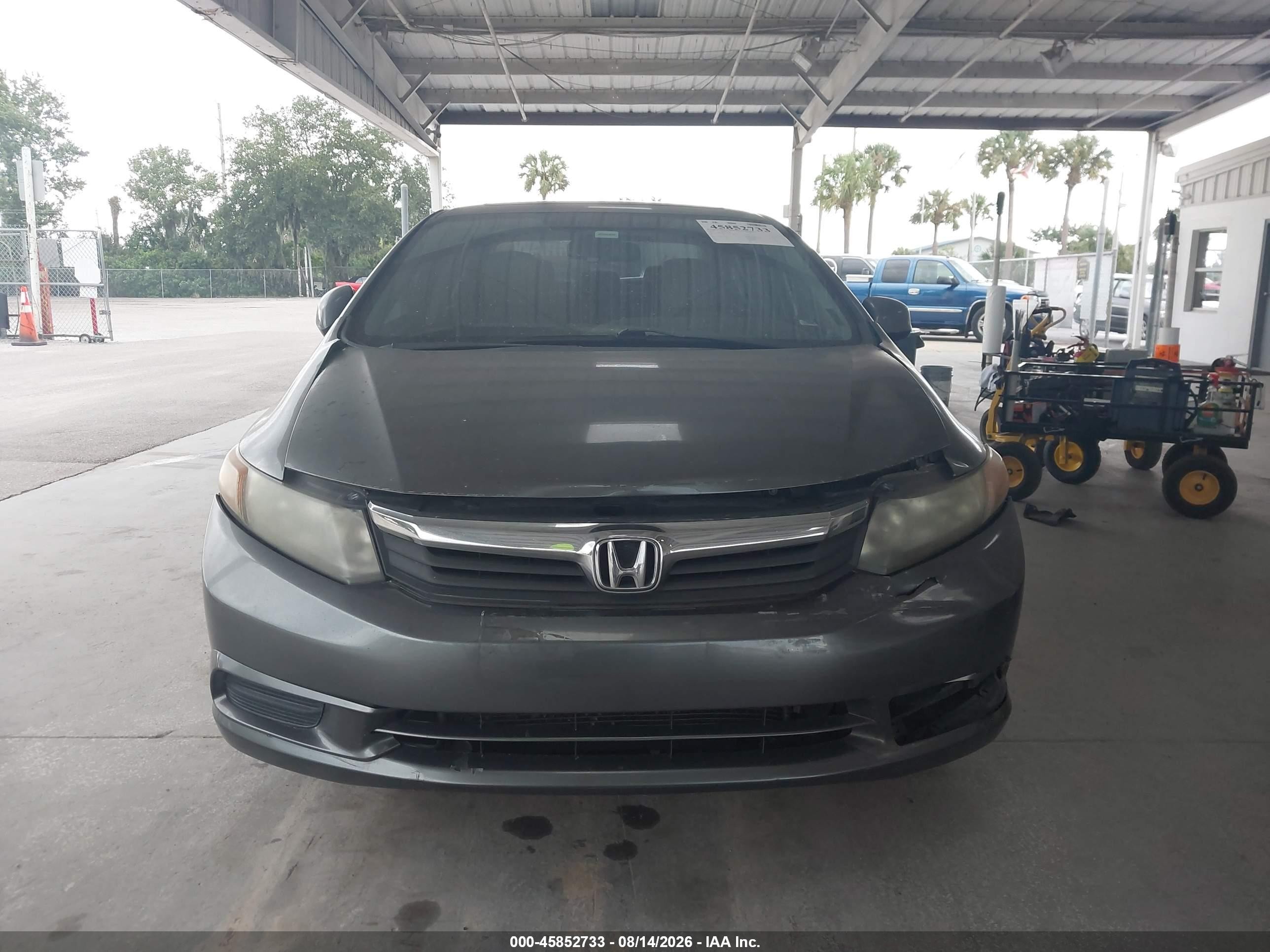 2012 Honda Civic Ex-l Gray vin: 2HGFB2F97CH531073
