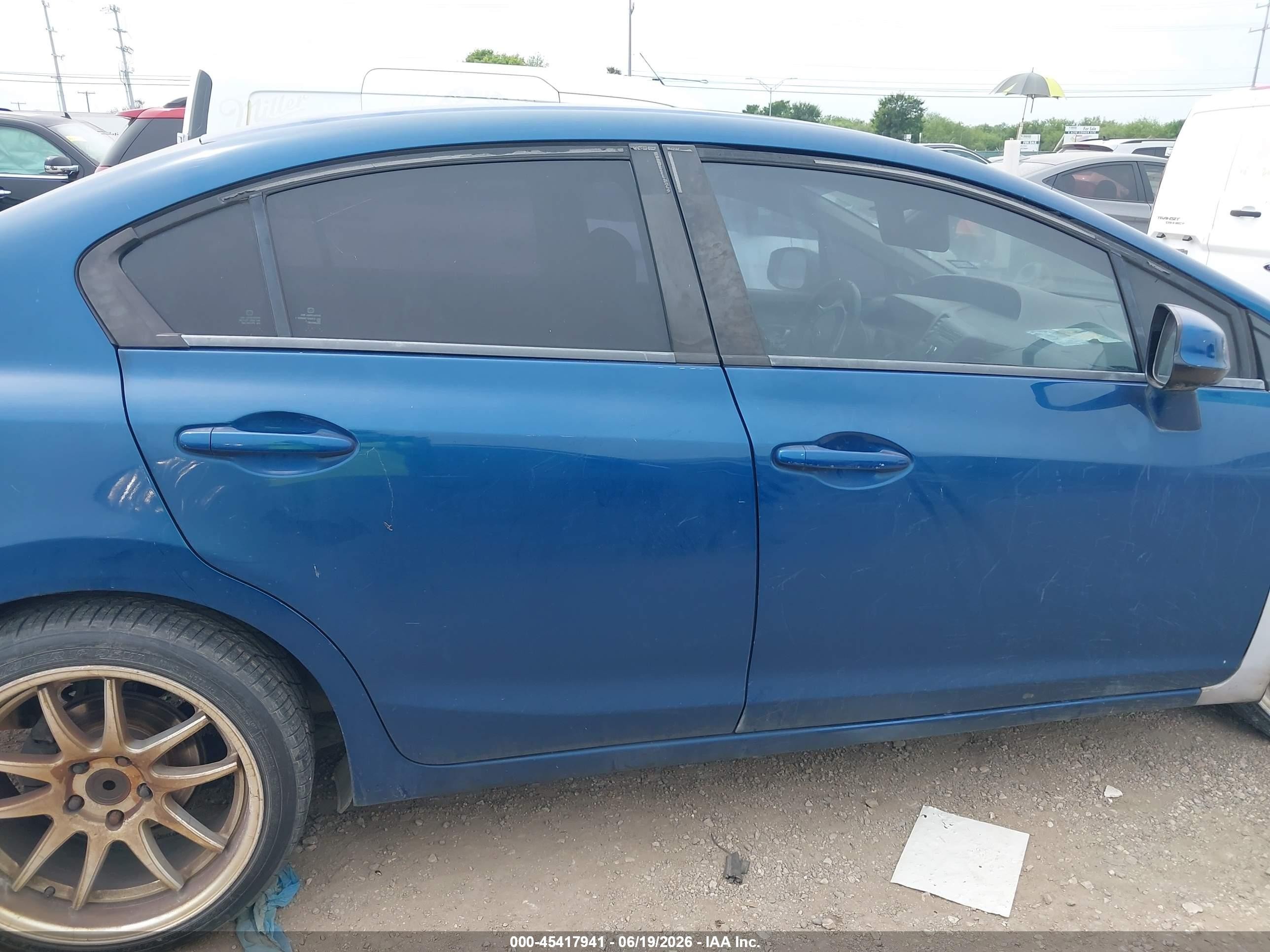 2012 Honda Civic Ex-l Синий vin: 2HGFB2F97CH541439