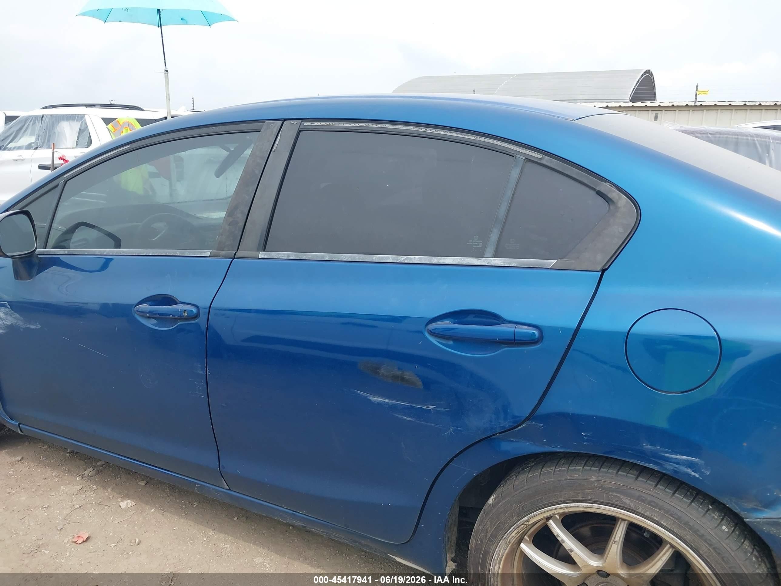 2012 Honda Civic Ex-l Синий vin: 2HGFB2F97CH541439