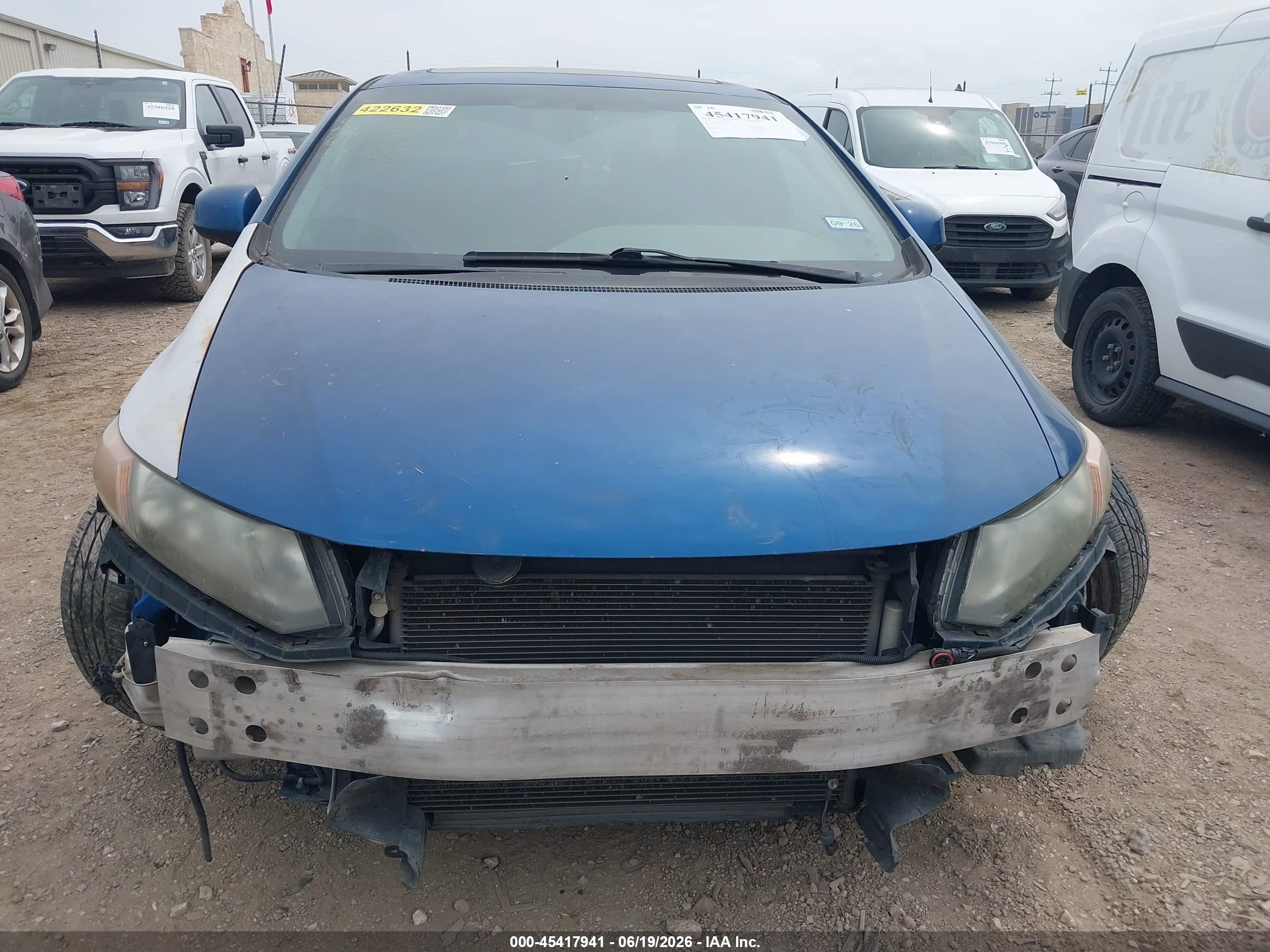 2012 Honda Civic Ex-l Синий vin: 2HGFB2F97CH541439