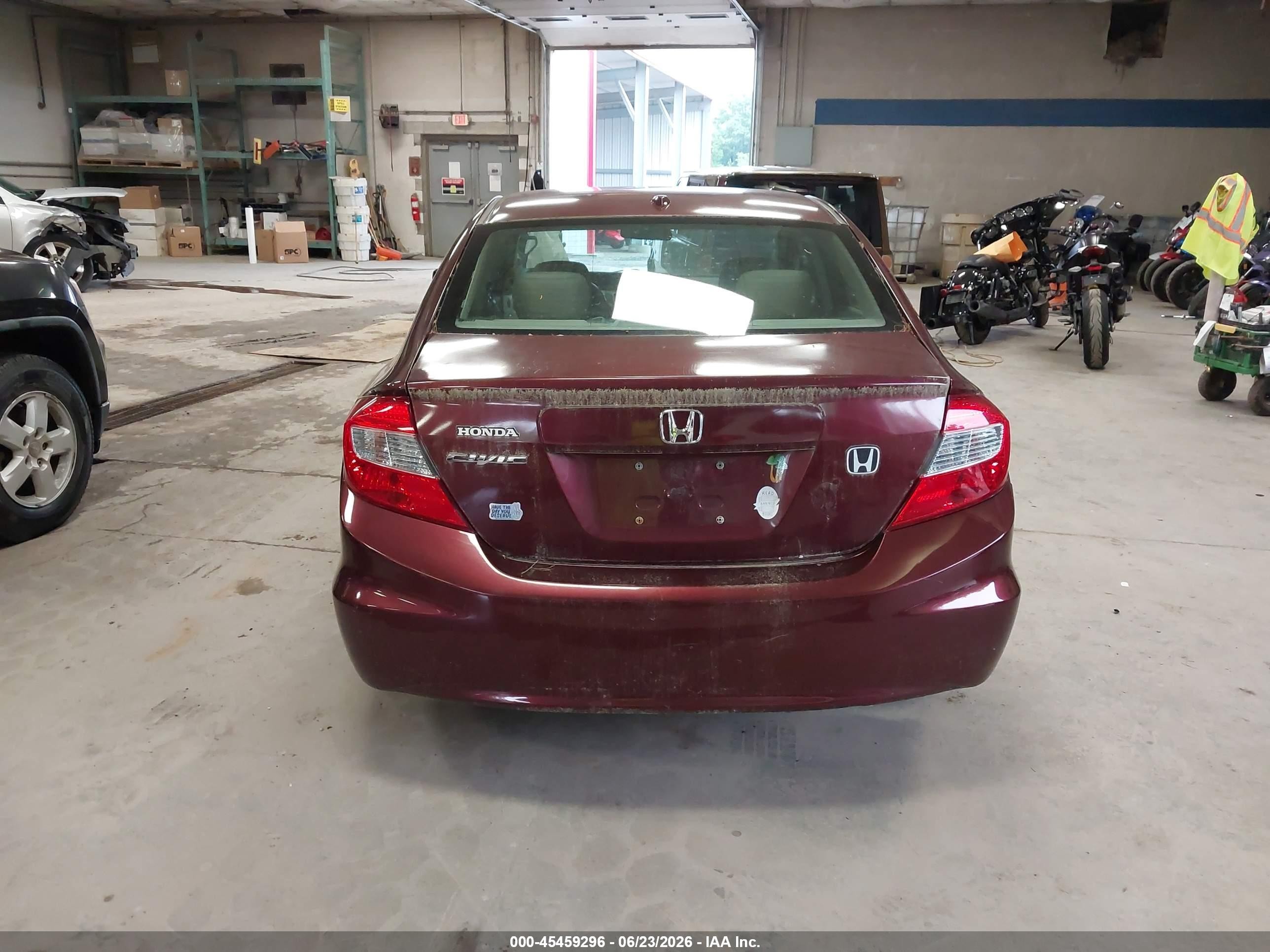 2012 Honda Civic Ex-l Maroon vin: 2HGFB2F97CH546348