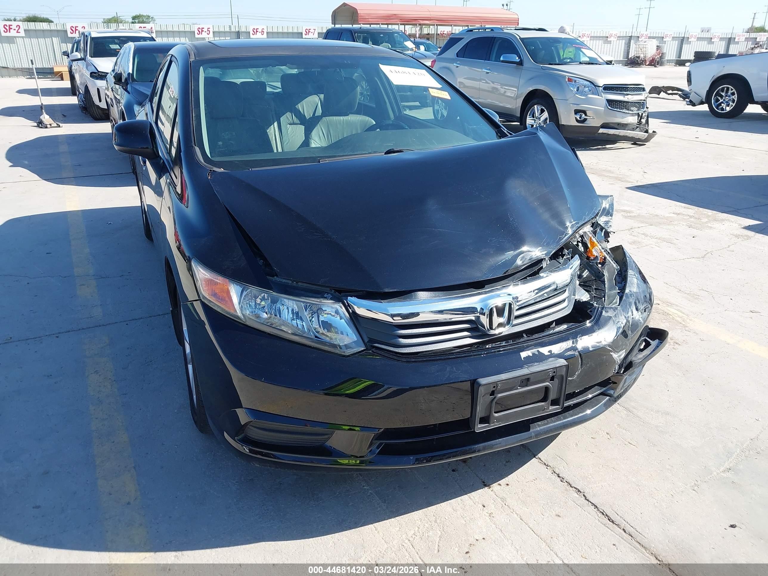 2012 Honda Civic Ex-l Black vin: 2HGFB2F97CH551467