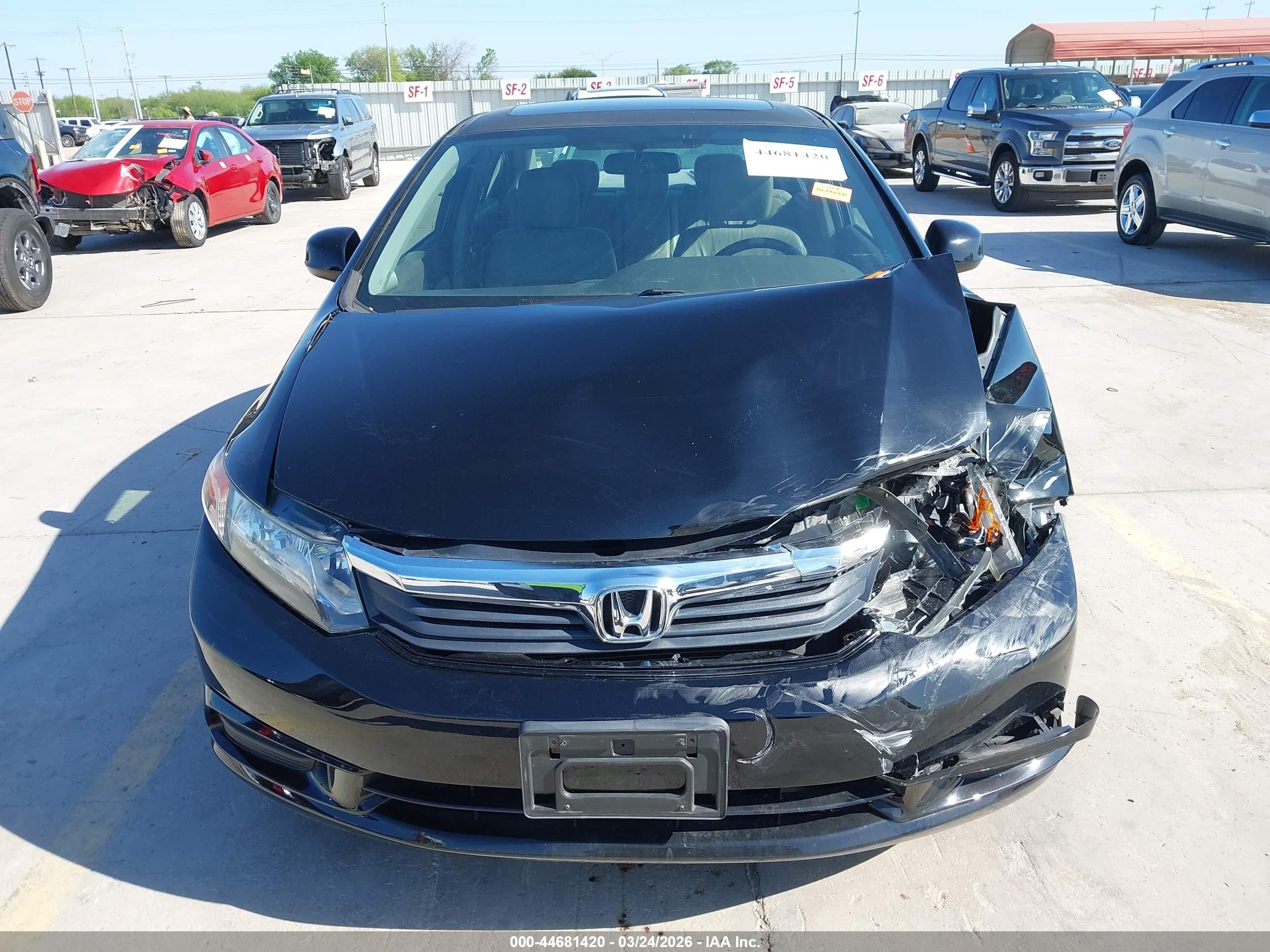 2012 Honda Civic Ex-l Black vin: 2HGFB2F97CH551467