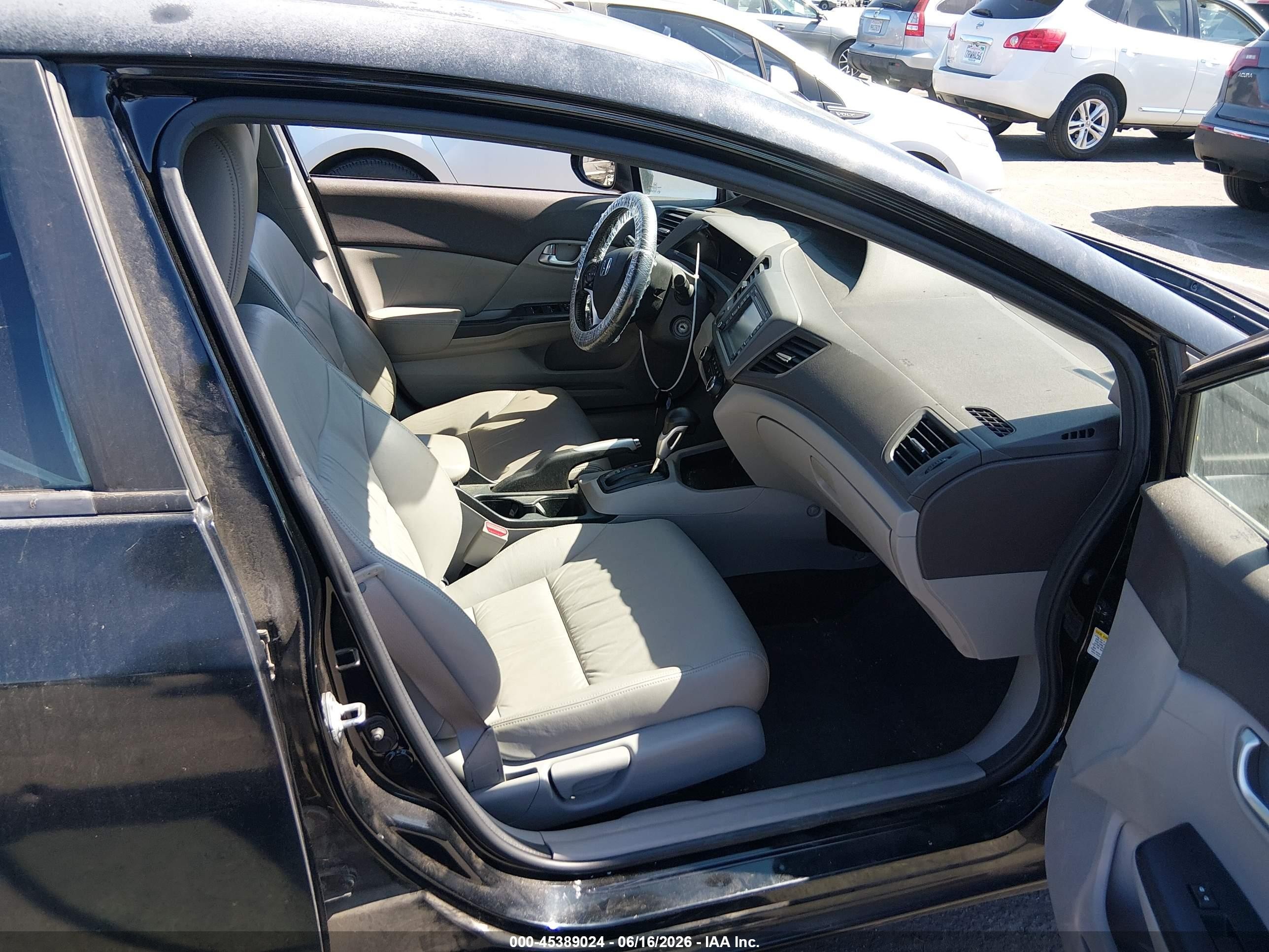 2012 Honda Civic Ex-l Black vin: 2HGFB2F97CH565725