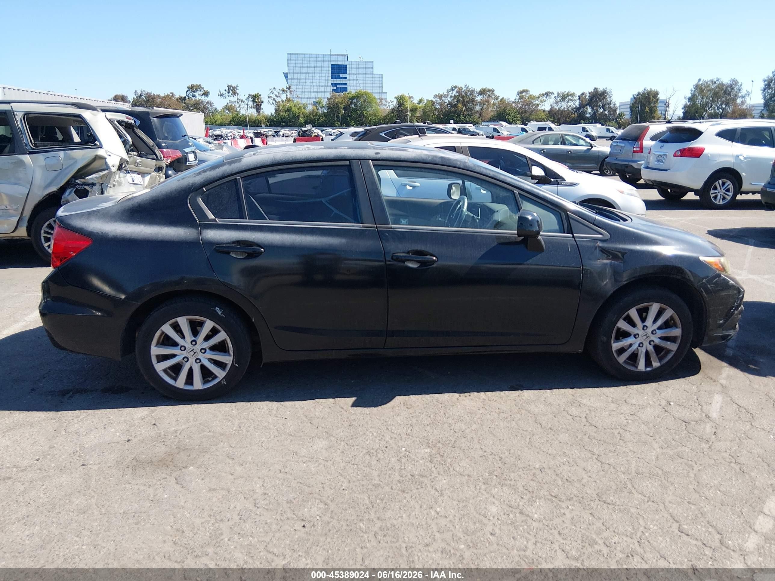 2012 Honda Civic Ex-l Black vin: 2HGFB2F97CH565725