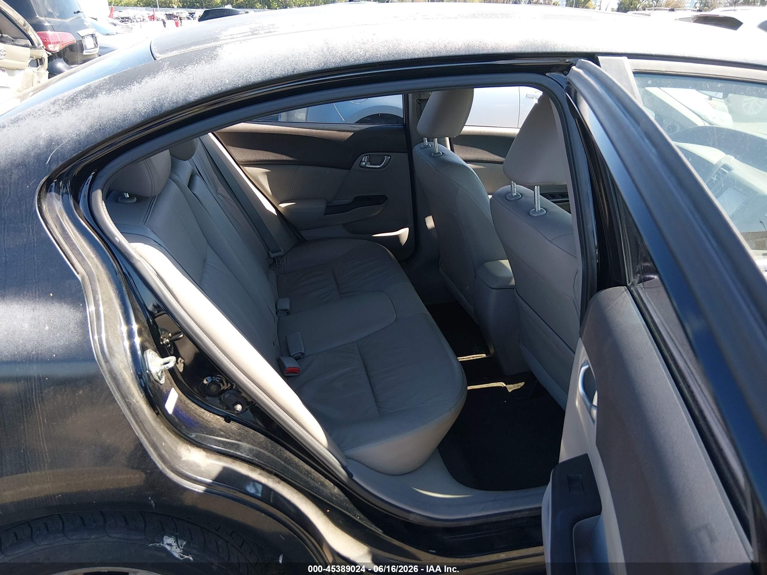 2012 Honda Civic Ex-l Black vin: 2HGFB2F97CH565725