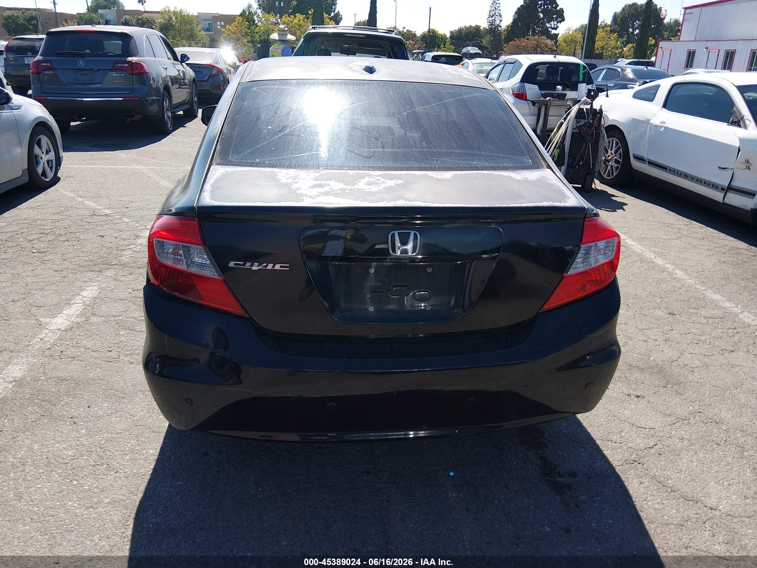 2012 Honda Civic Ex-l Black vin: 2HGFB2F97CH565725