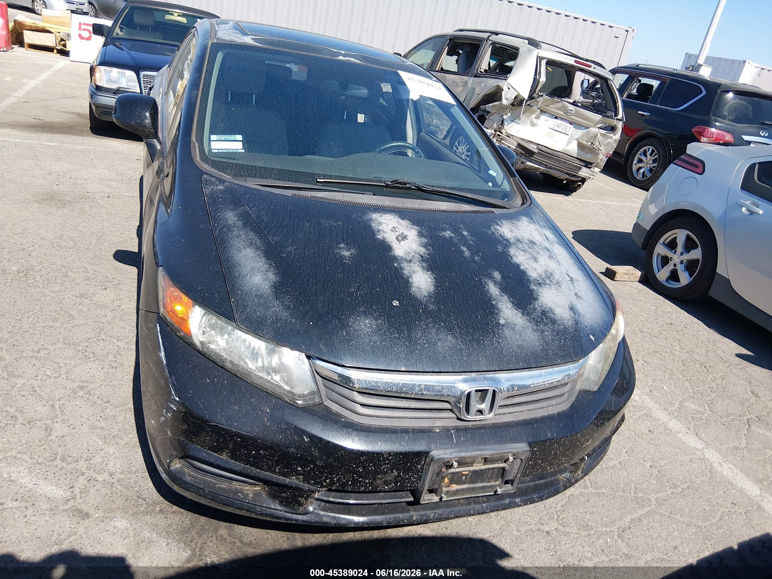 2012 Honda Civic Ex-l Black vin: 2HGFB2F97CH565725