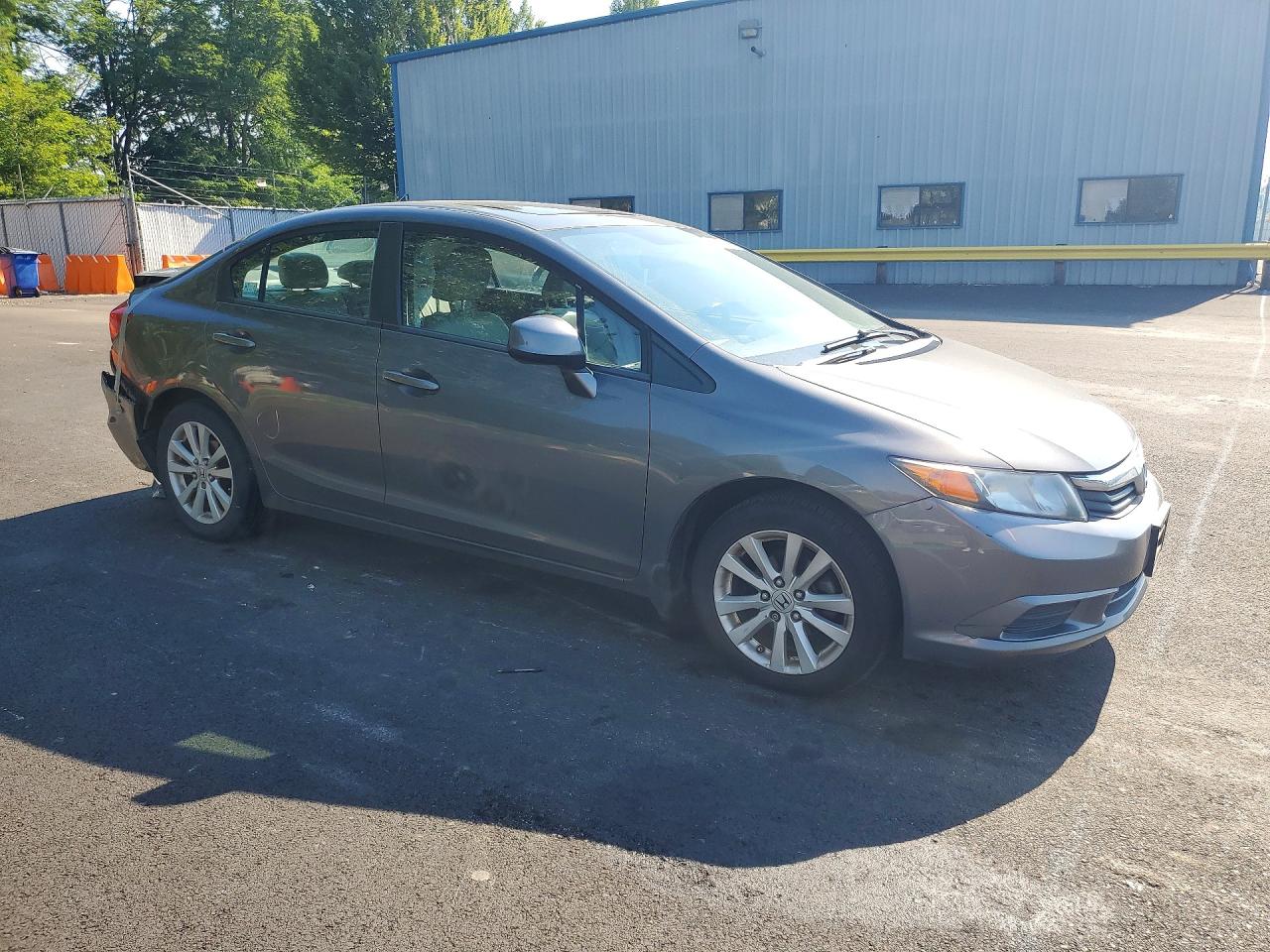 2012 Honda Civic Exl Charcoal vin: 2HGFB2F97CH578491