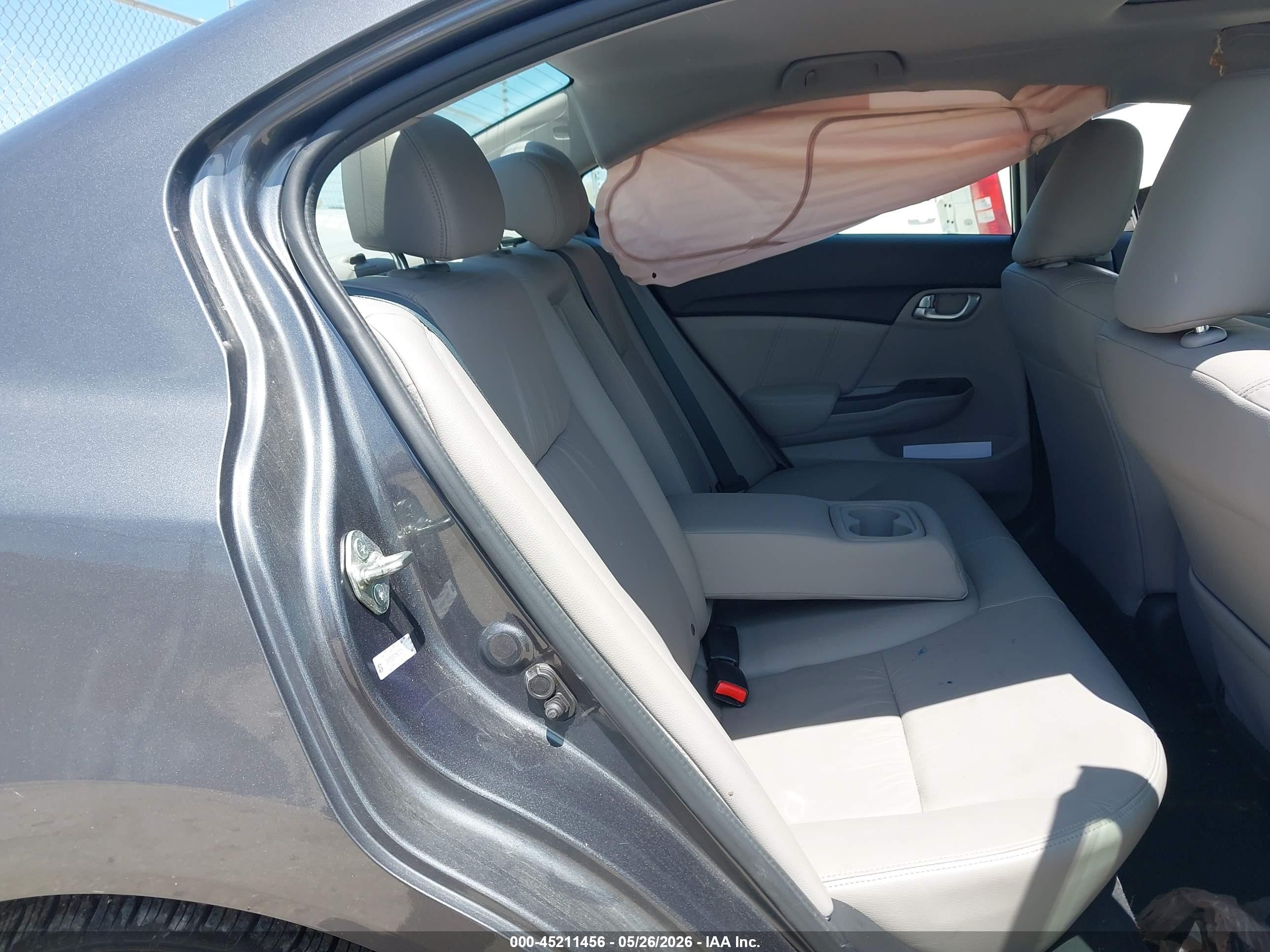 2013 Honda Civic Ex-l Gray vin: 2HGFB2F97DH520236