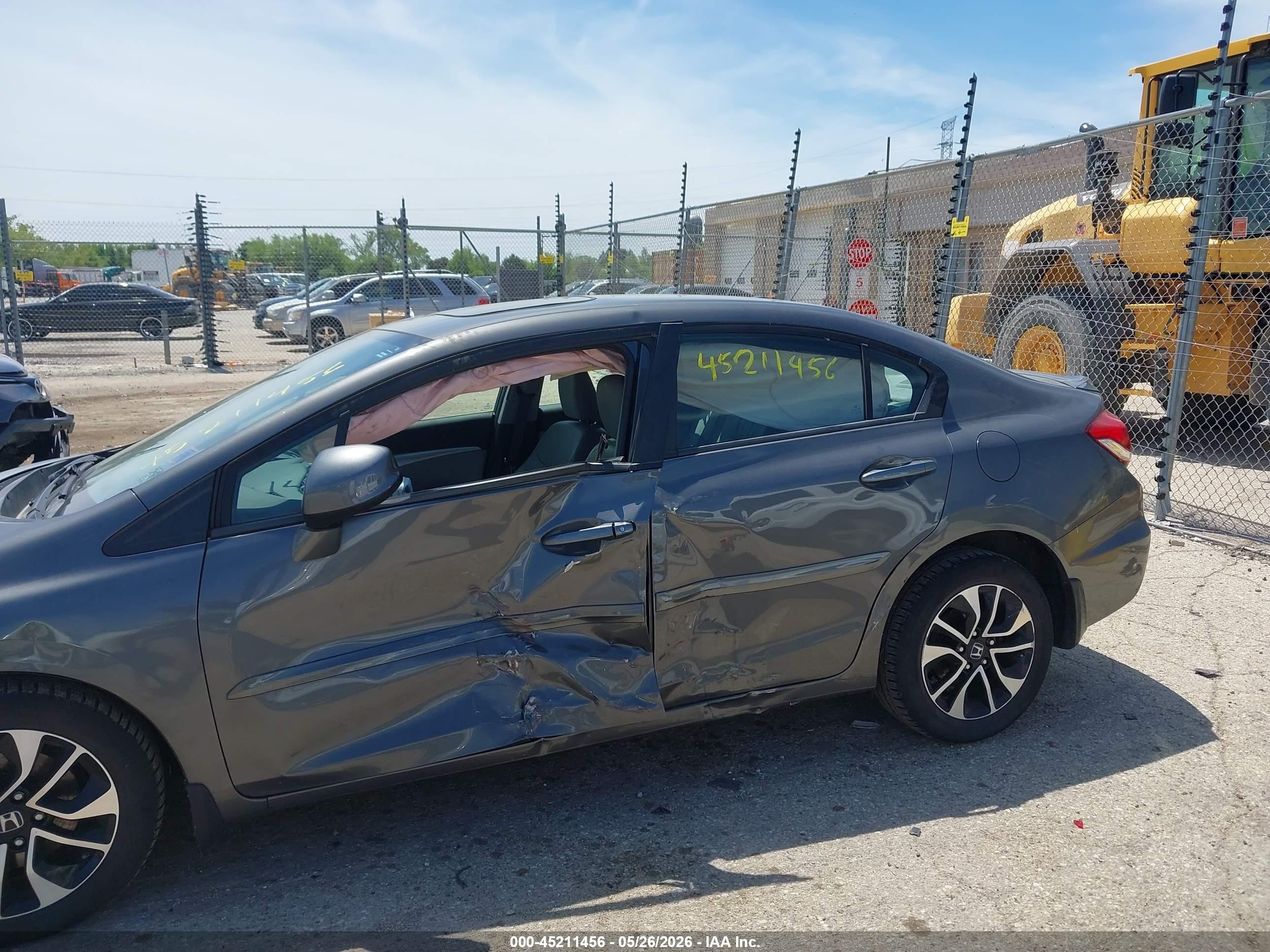 2013 Honda Civic Ex-l Gray vin: 2HGFB2F97DH520236