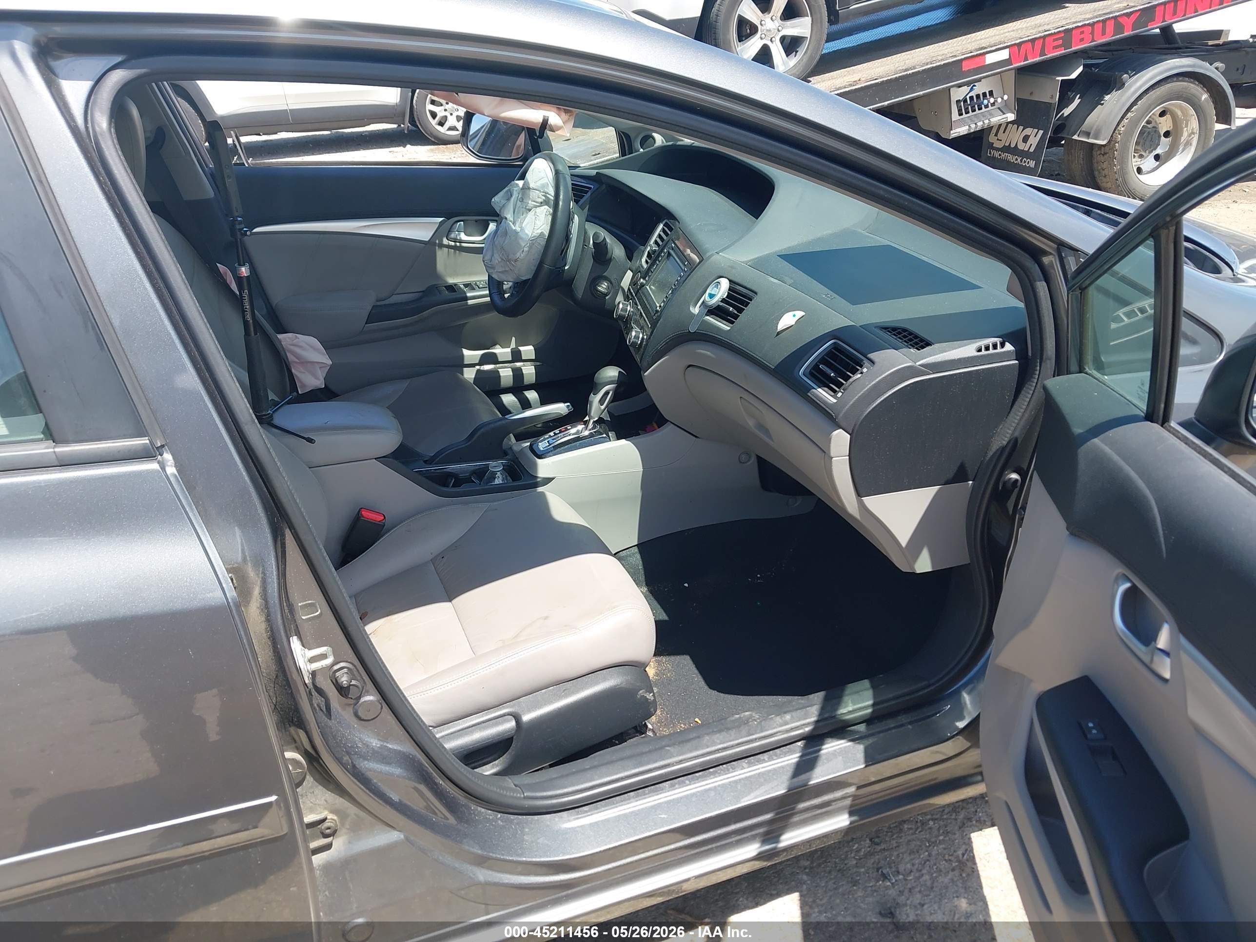 2013 Honda Civic Ex-l Gray vin: 2HGFB2F97DH520236