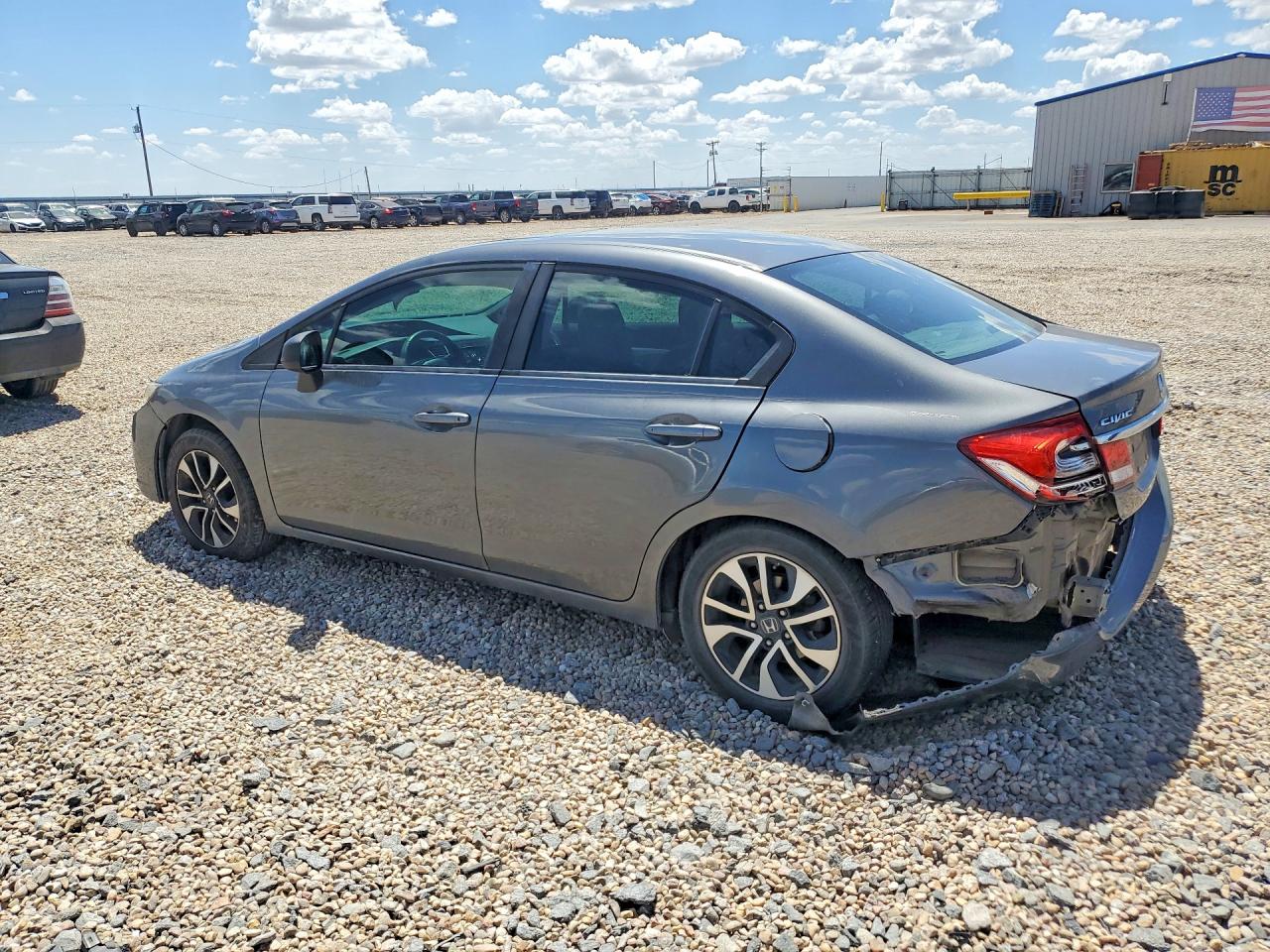 2013 Honda Civic Exl Gray vin: 2HGFB2F97DH543788
