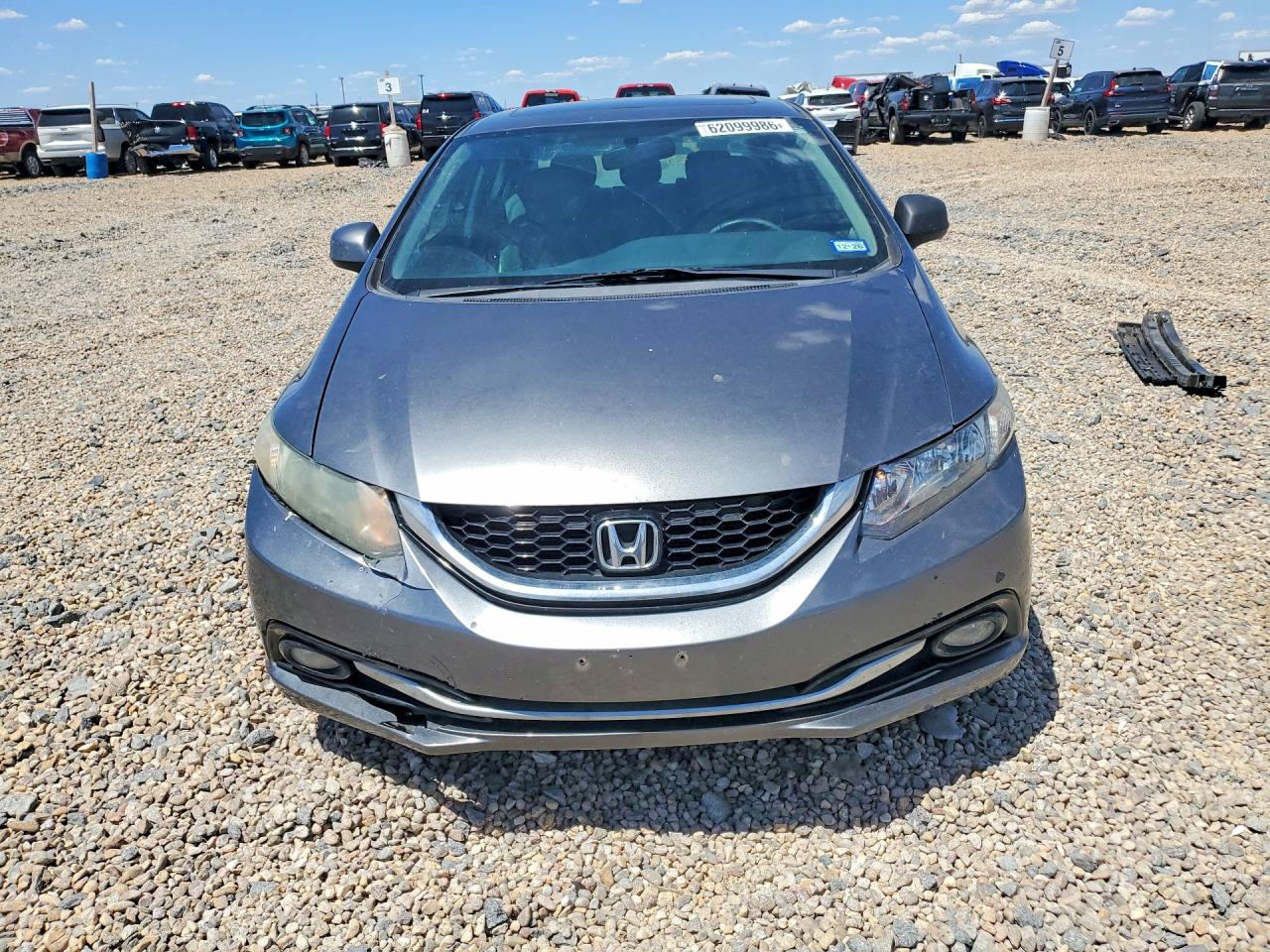 2013 Honda Civic Exl Gray vin: 2HGFB2F97DH543788