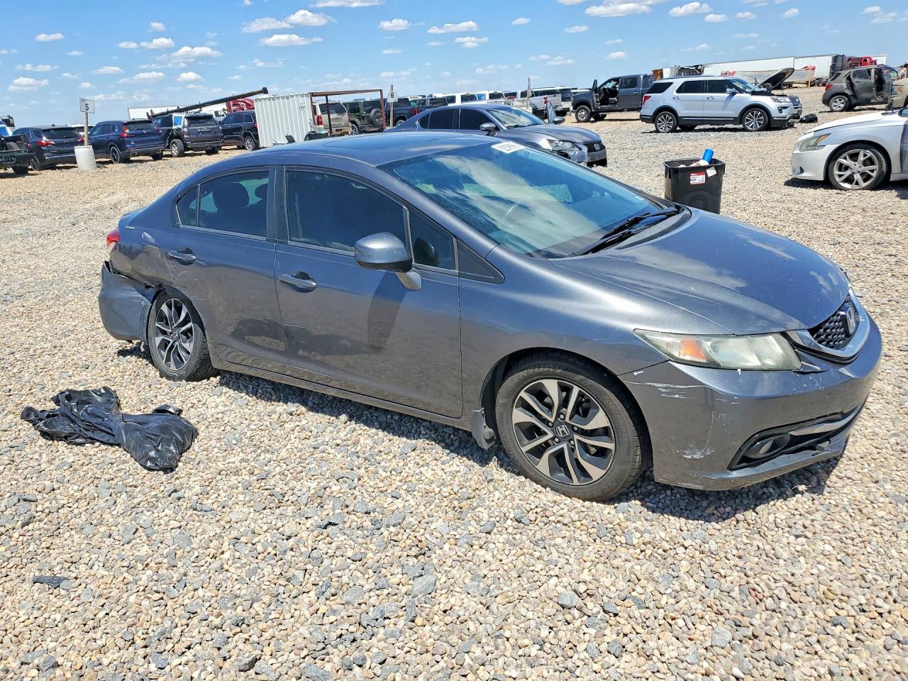 2013 Honda Civic Exl Gray vin: 2HGFB2F97DH543788